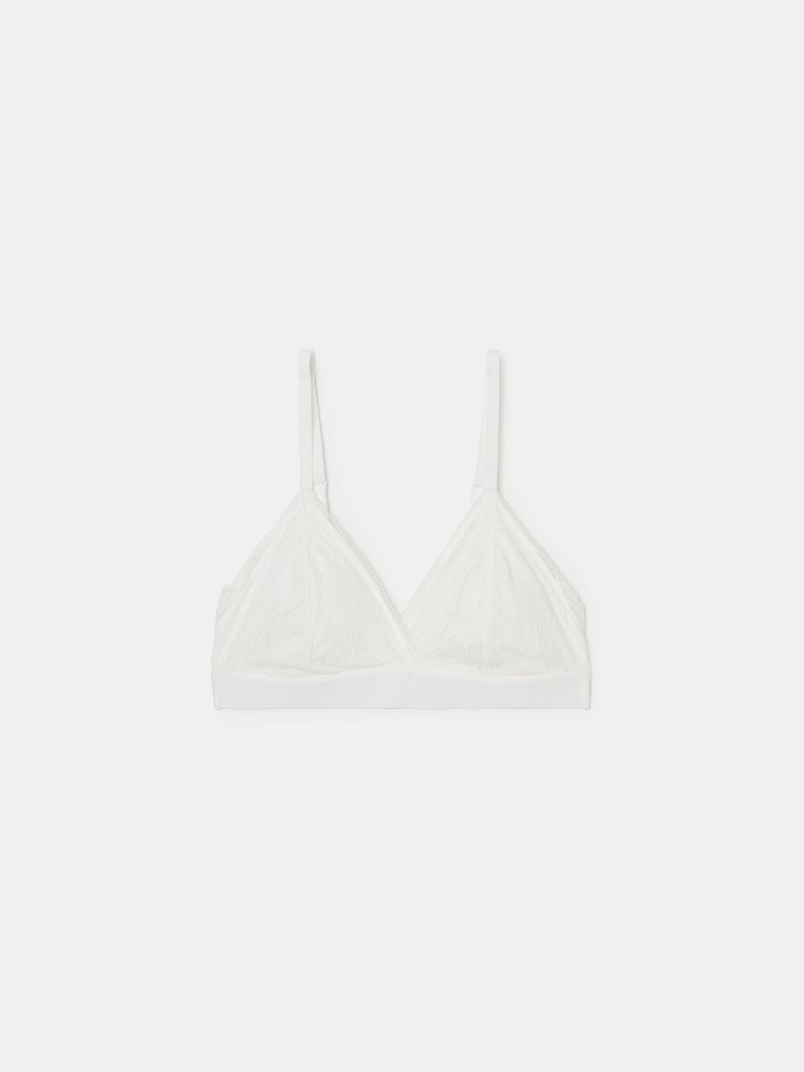 The Triangle soft bra in floral lace_4