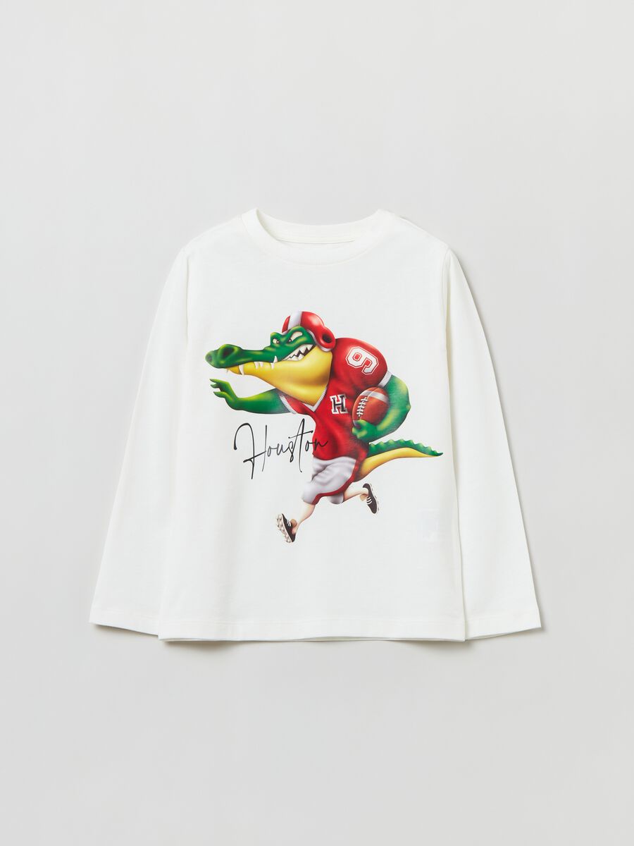 Long-sleeved T-shirt with print_0