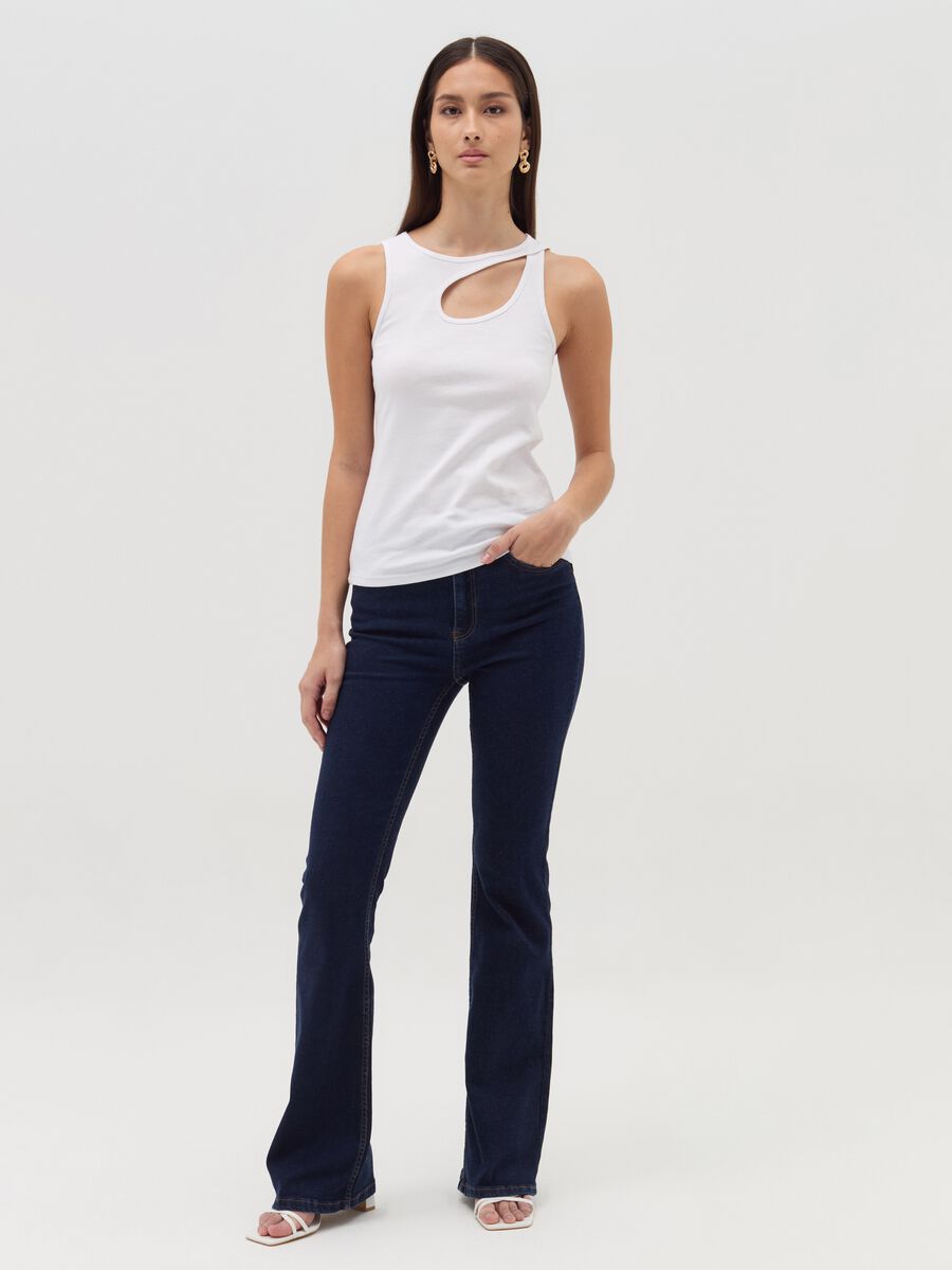 Flare-fit jeans with five pockets_0