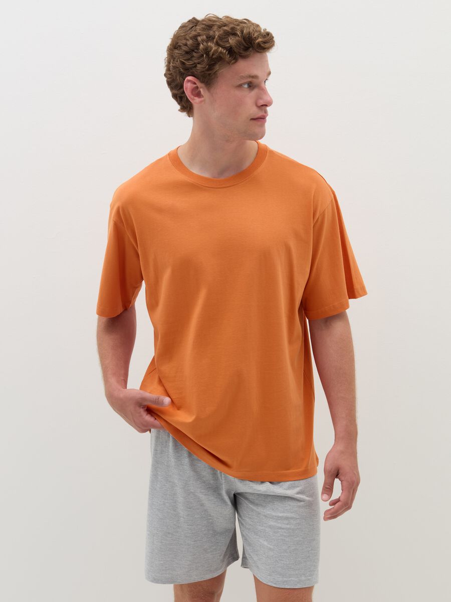 T-shirt pigiama relaxed fit in cotone_0