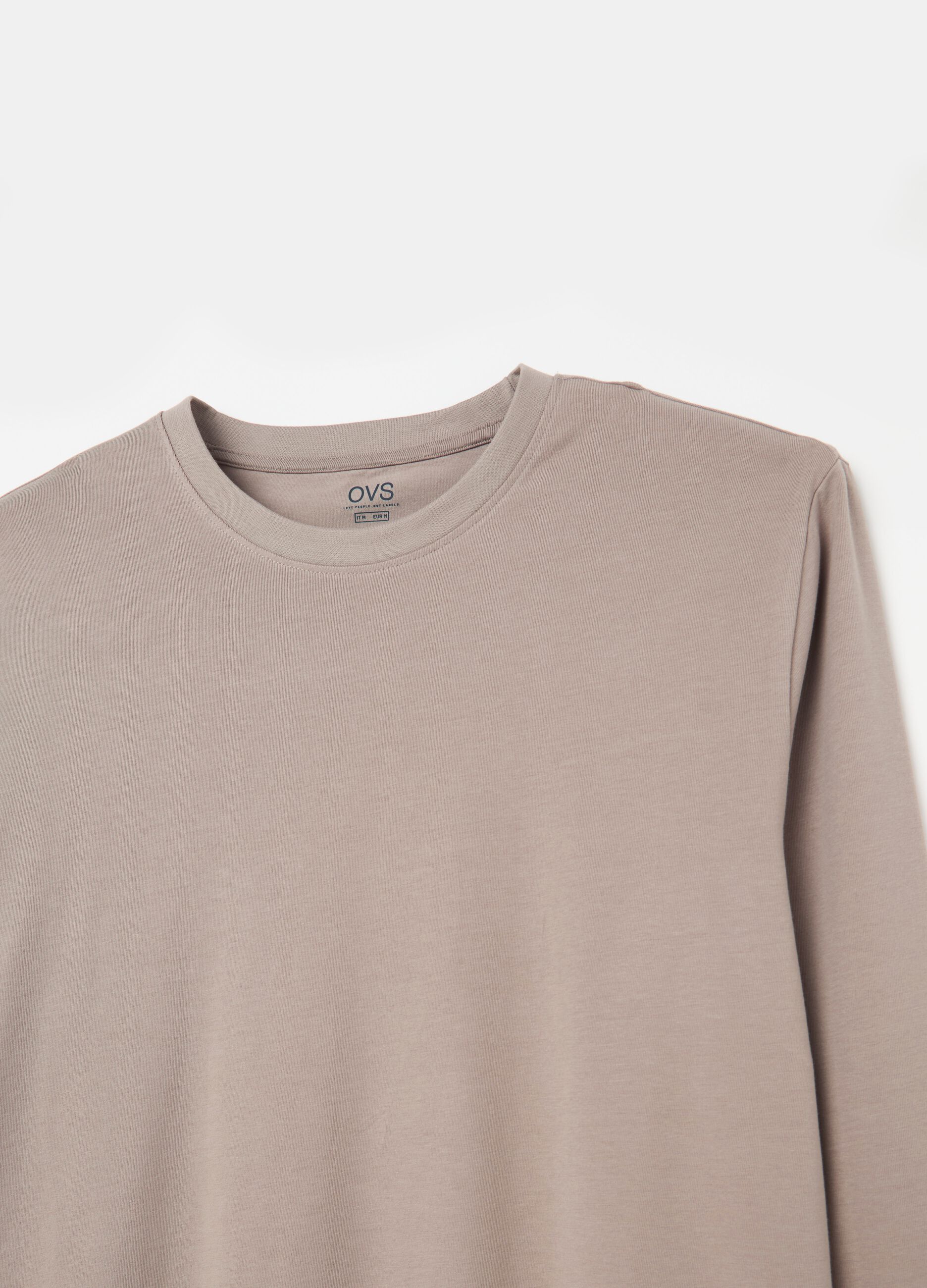 Jersey T-shirt with round neck