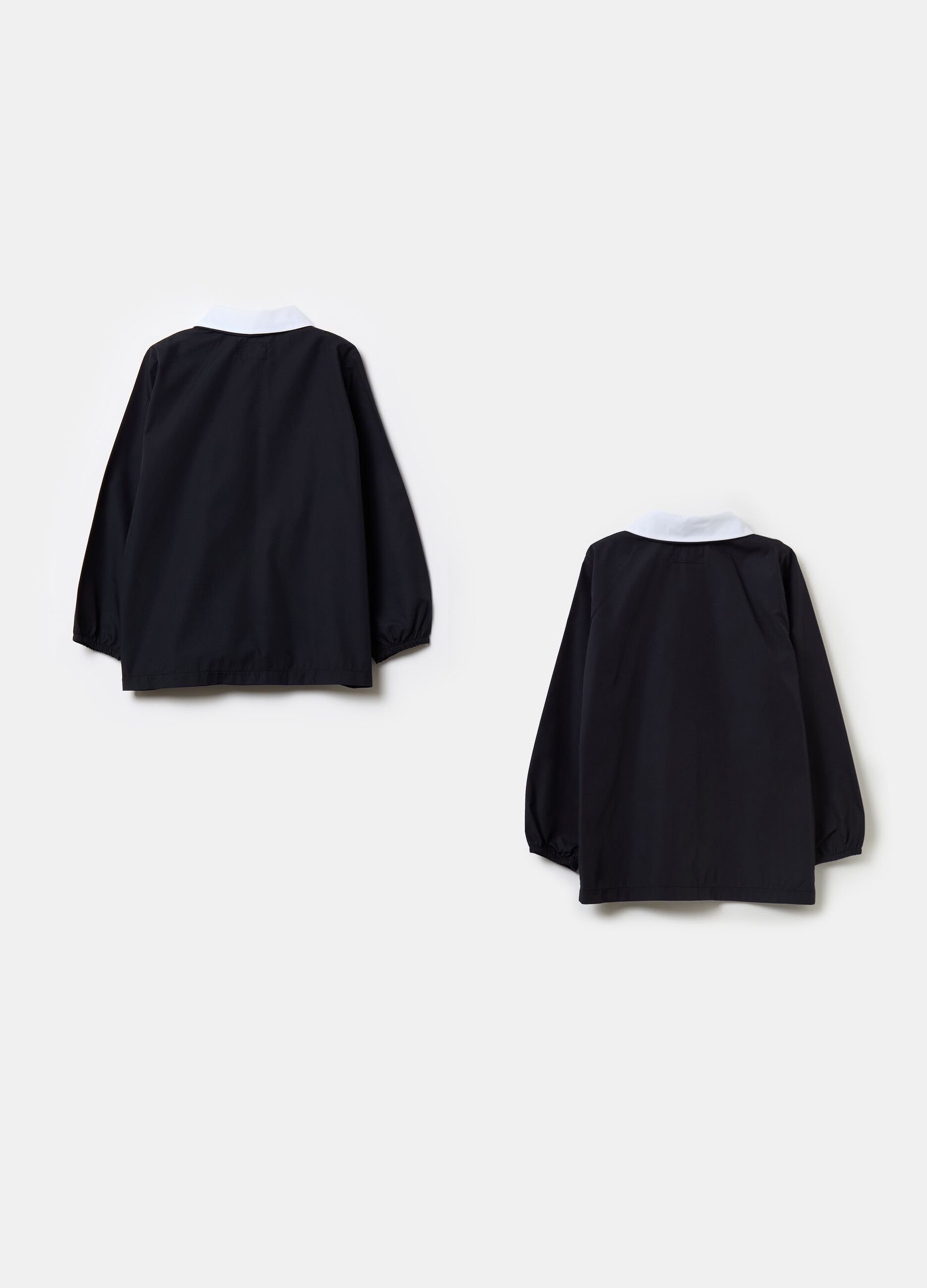 Two-pack short smocks with zip