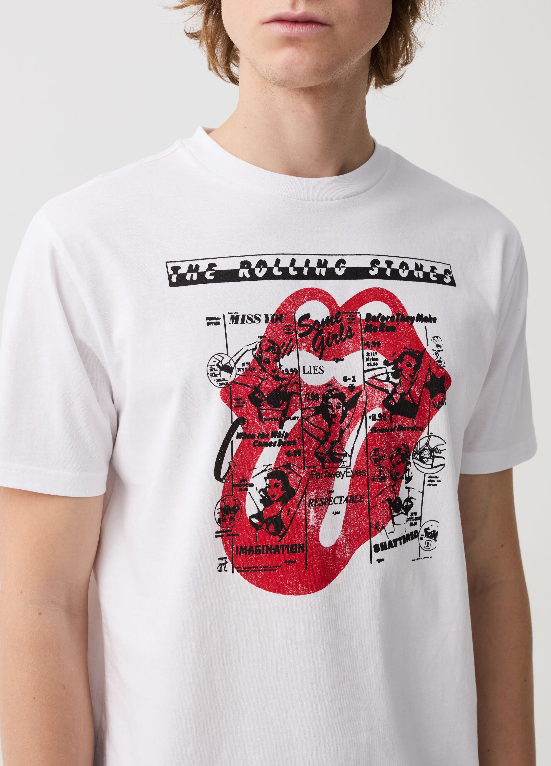 T-shirt con stampa Rolling Stones