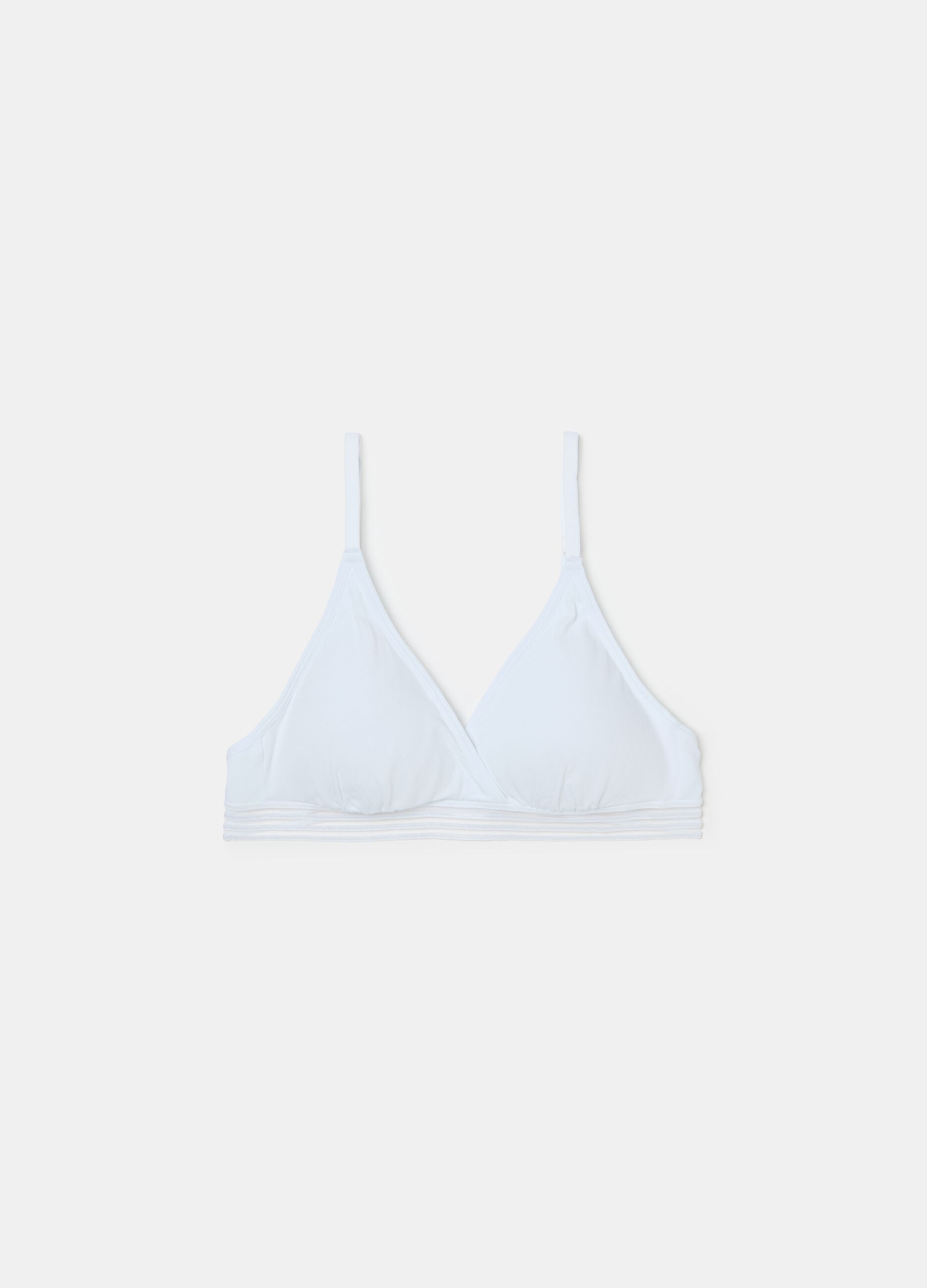 The Triangle stretch cotton soft triangle bra