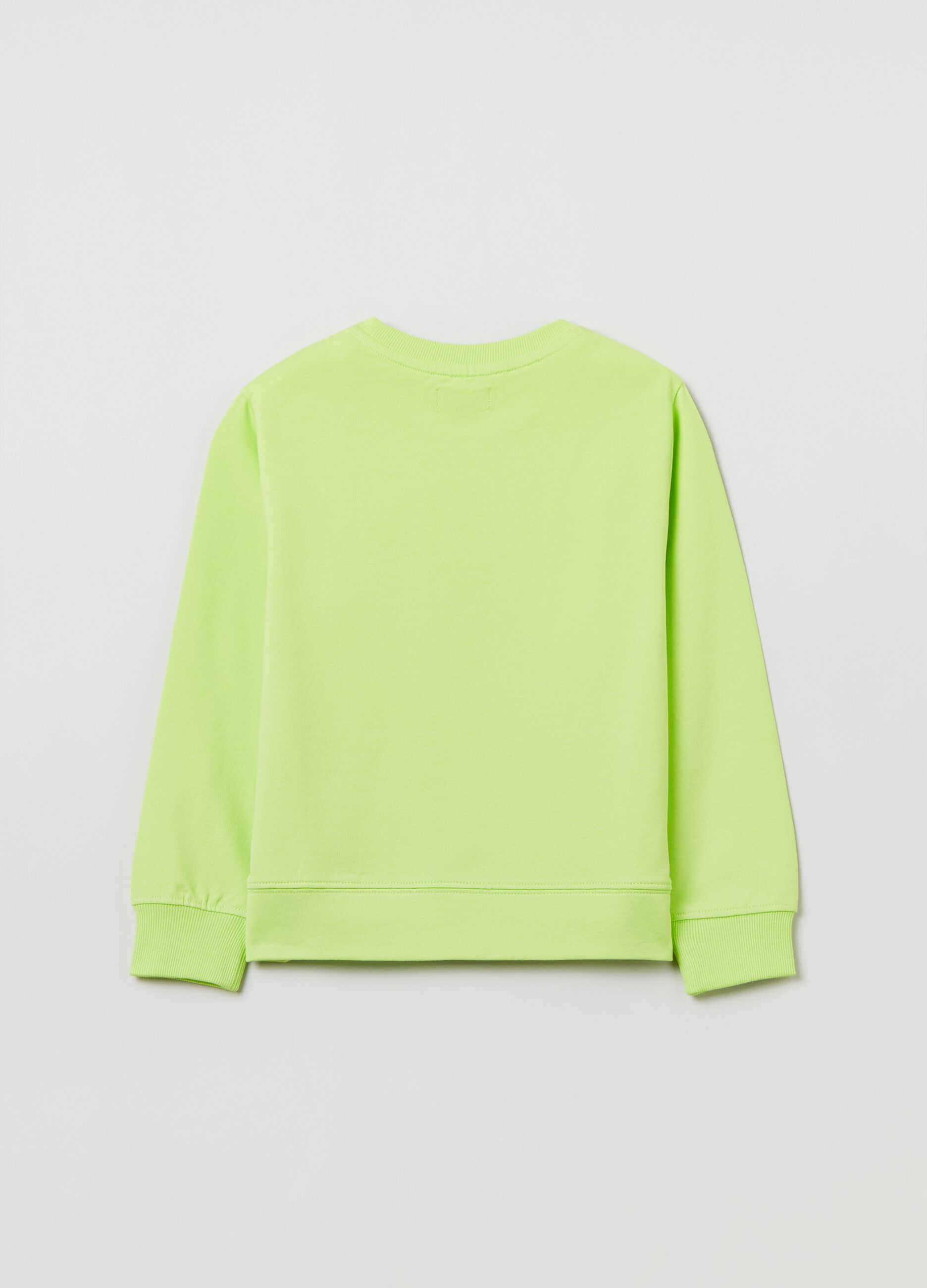 Sweatshirt in French terry with round neck