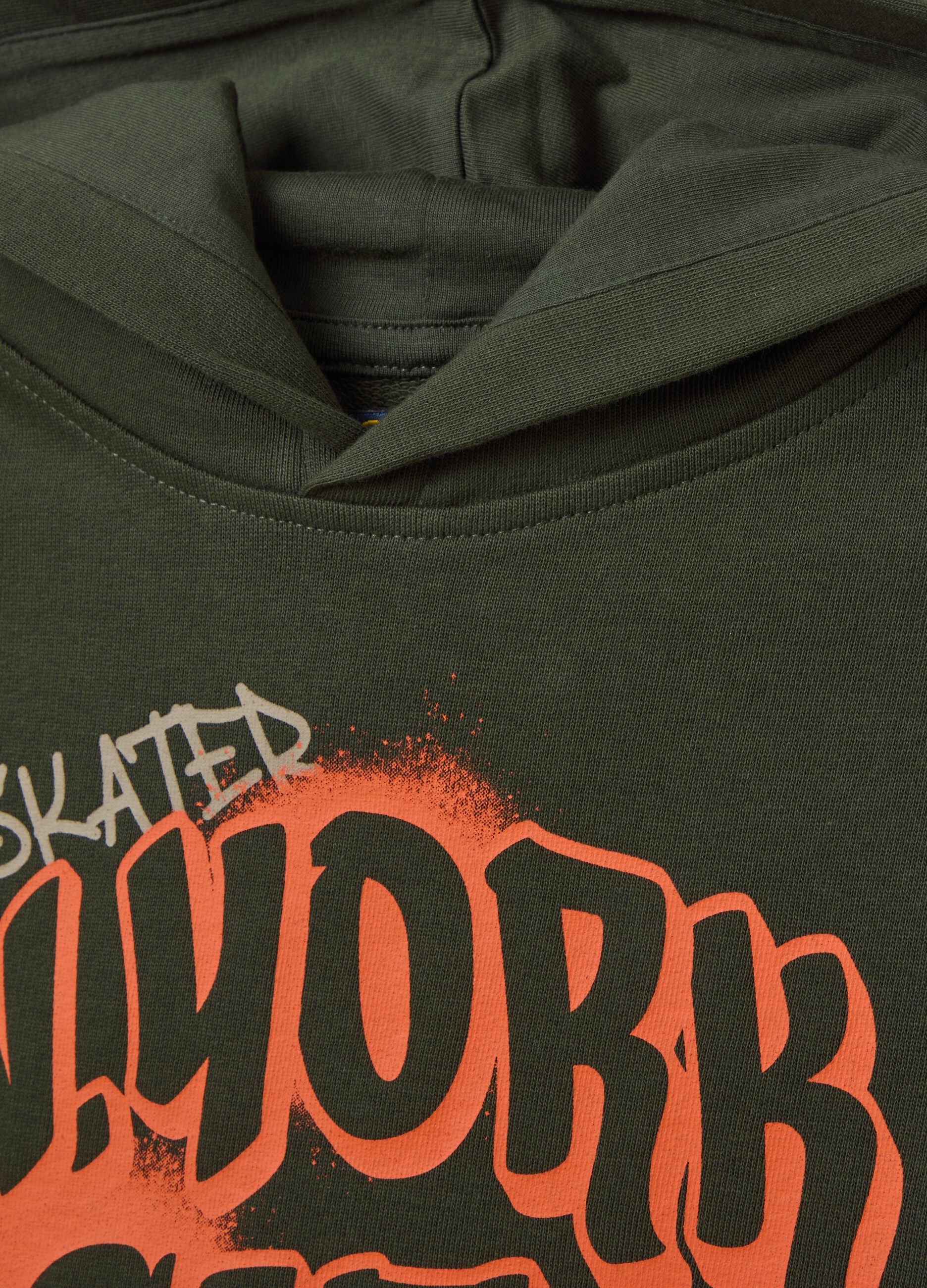 Sweatshirt with hood and "N. YORK CITY” print