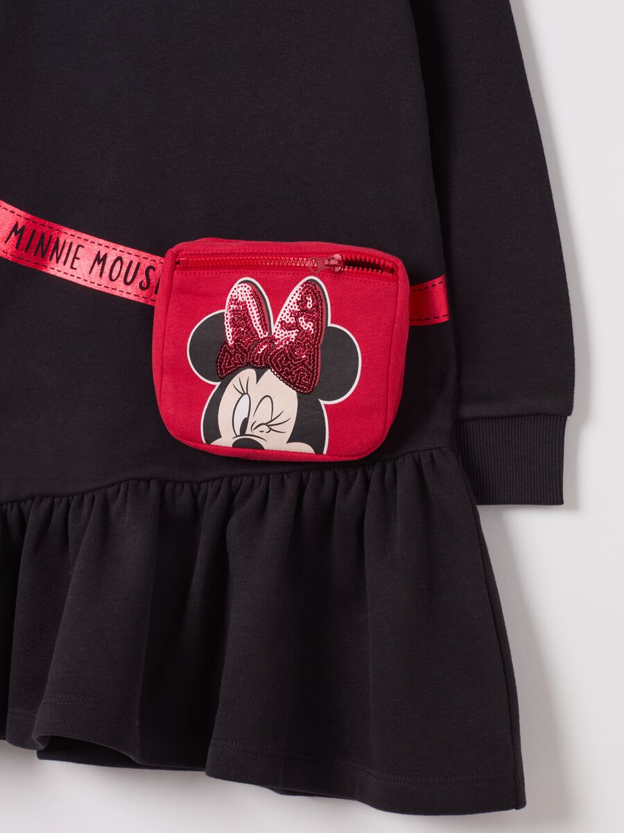 Sweatshirt dress with Minnie Mouse and bag_2