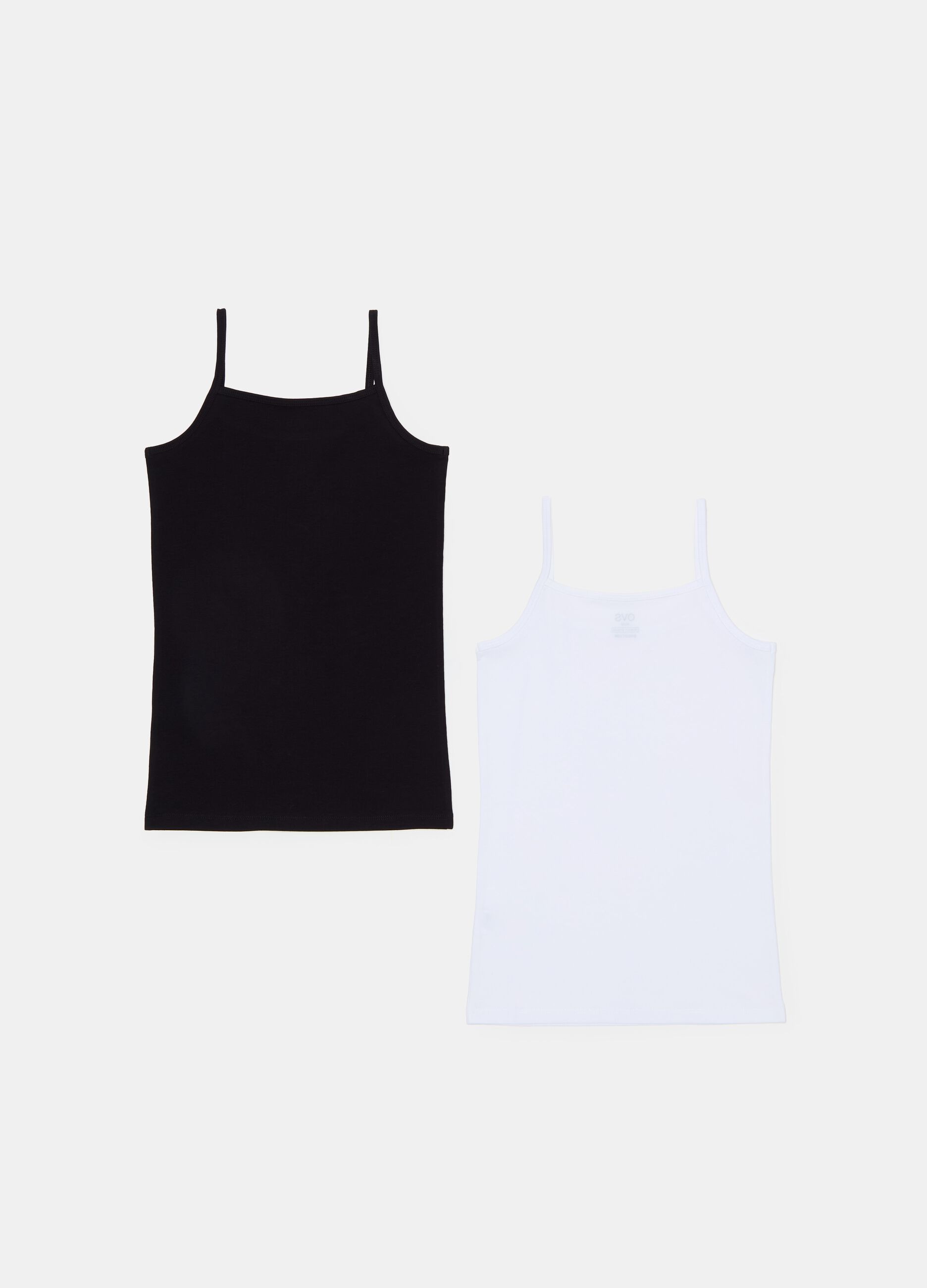 Two-pack organic cotton vests