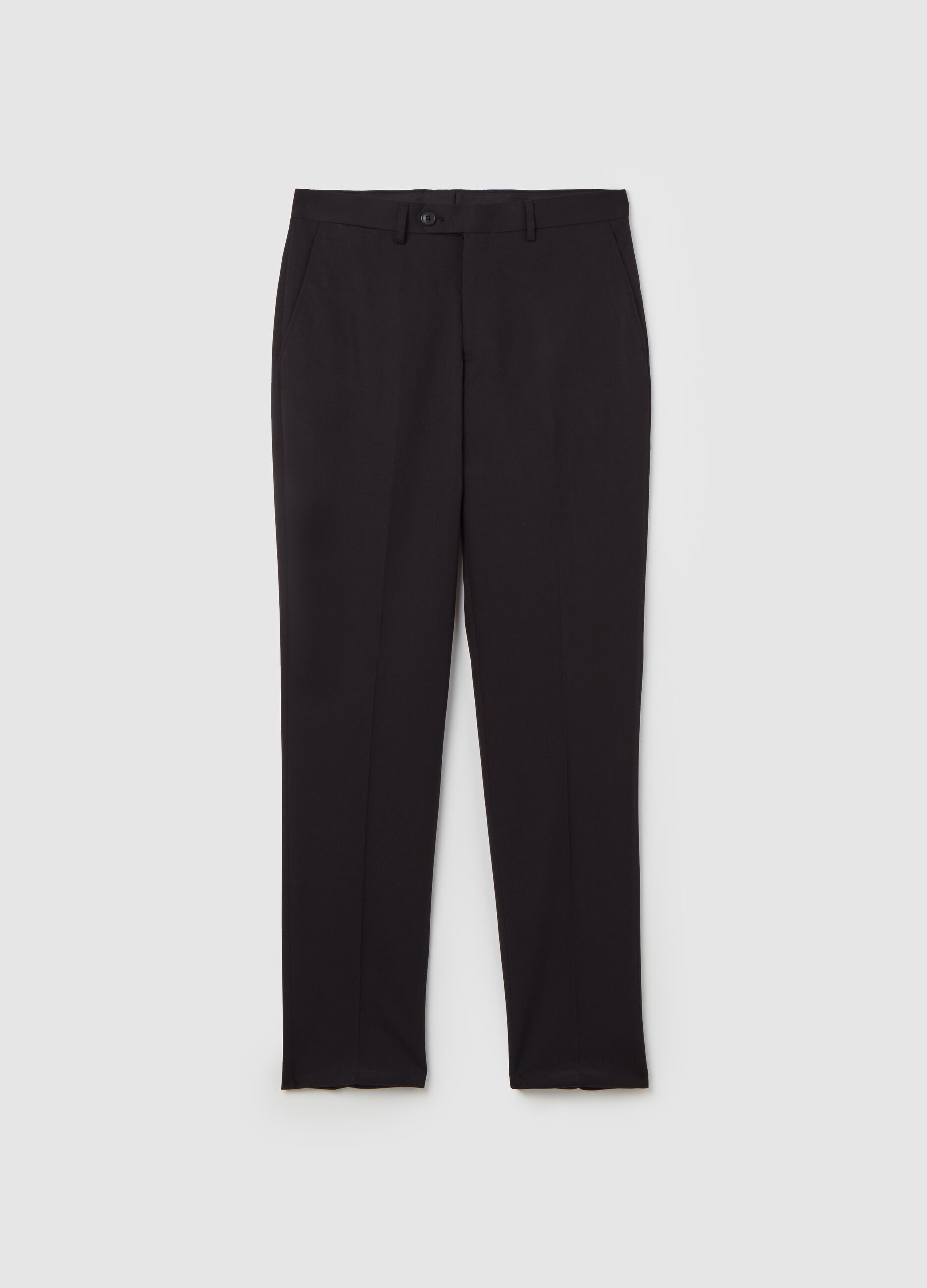 Slim-fit trousers in stretch twill