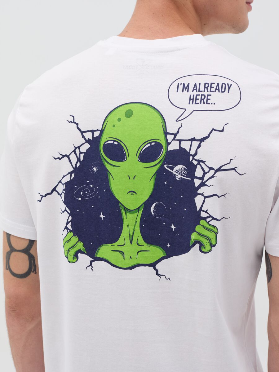 T-shirt with alien print_1