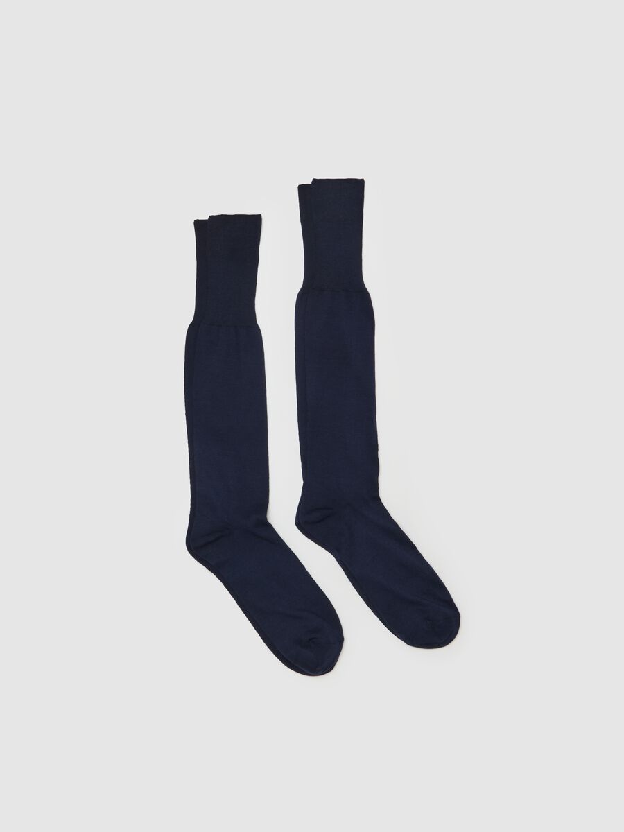 Two-pair pack long organic cotton socks_0