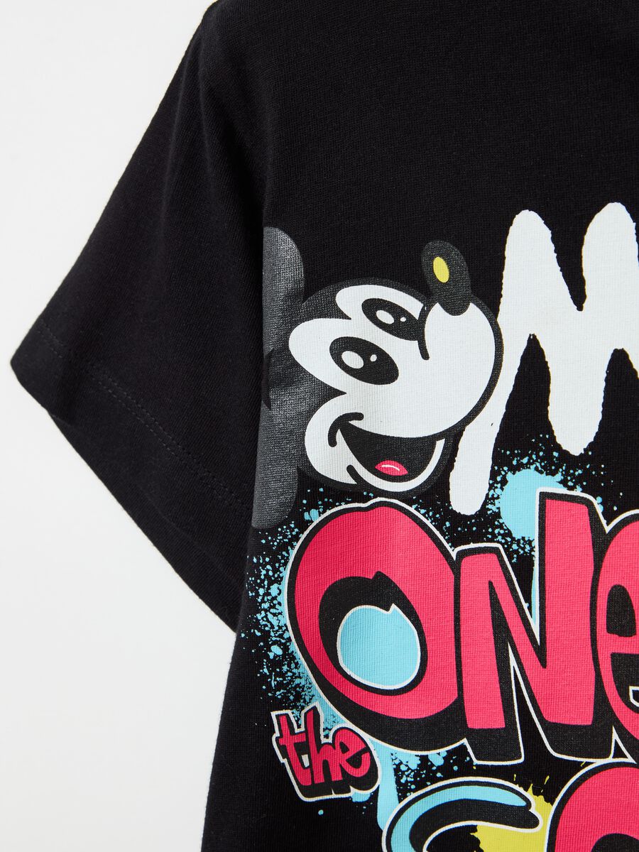 Cotton T-shirt with Mickey Mouse print_6