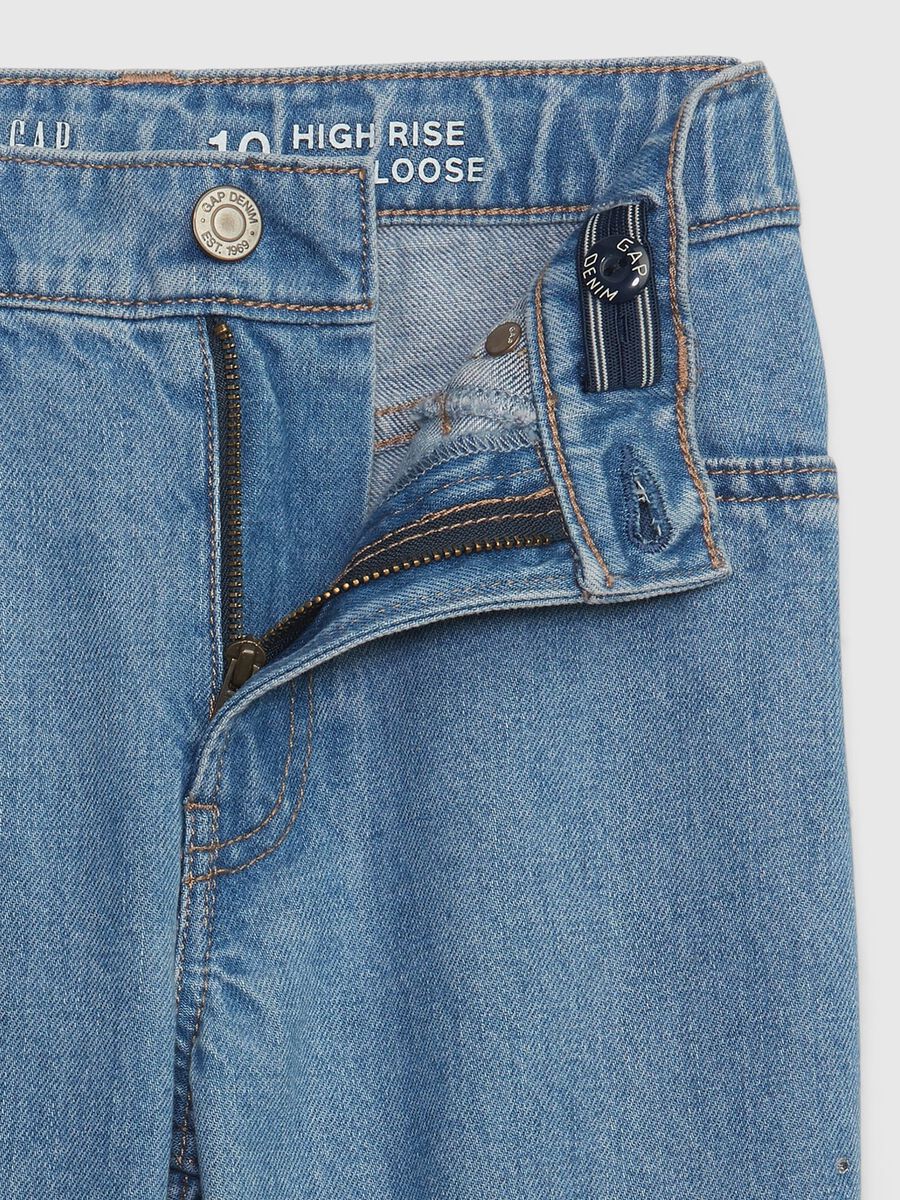 Loose-fit, high-waist jeans with diamanté_2