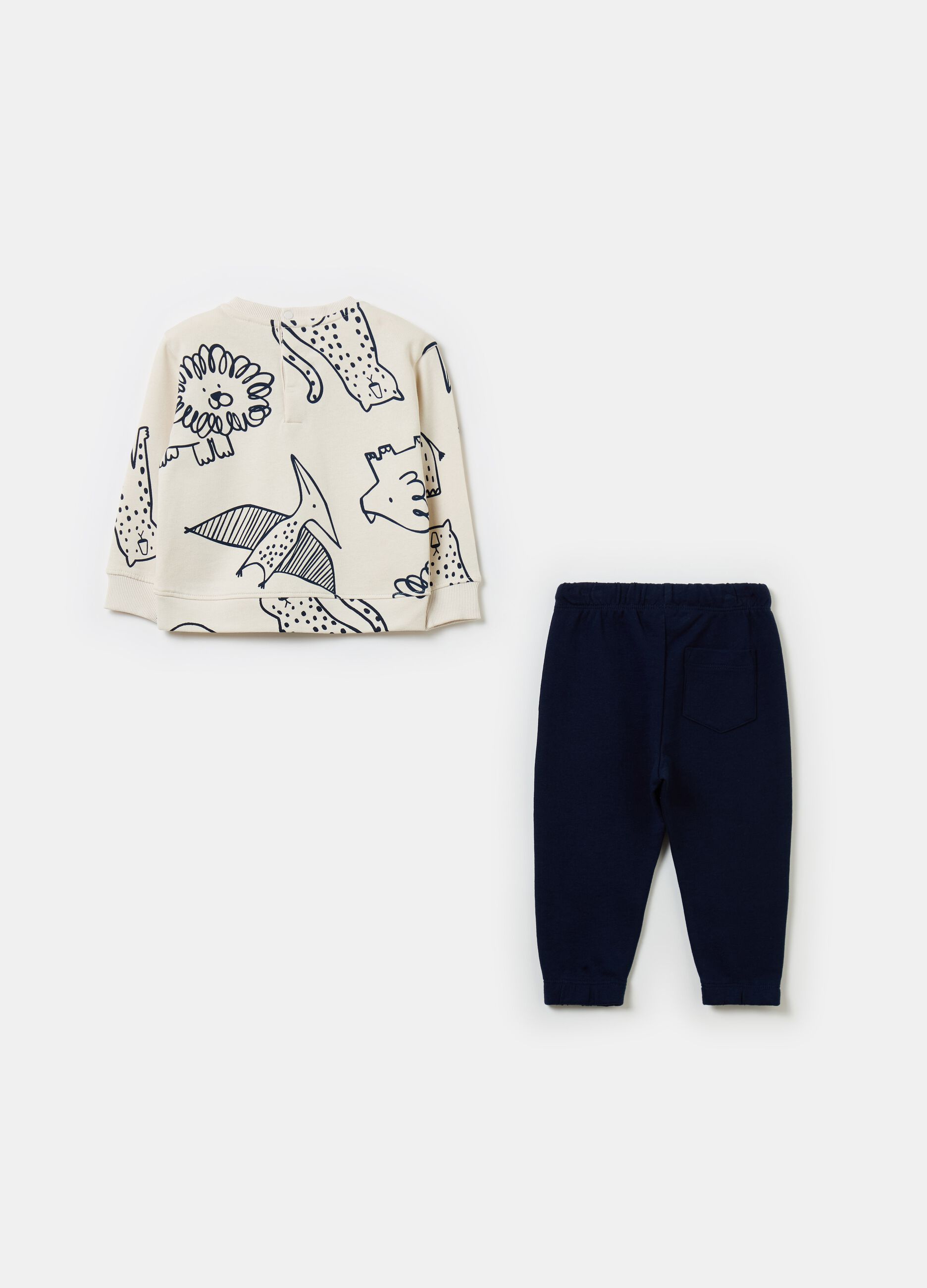 French terry jogging set with print