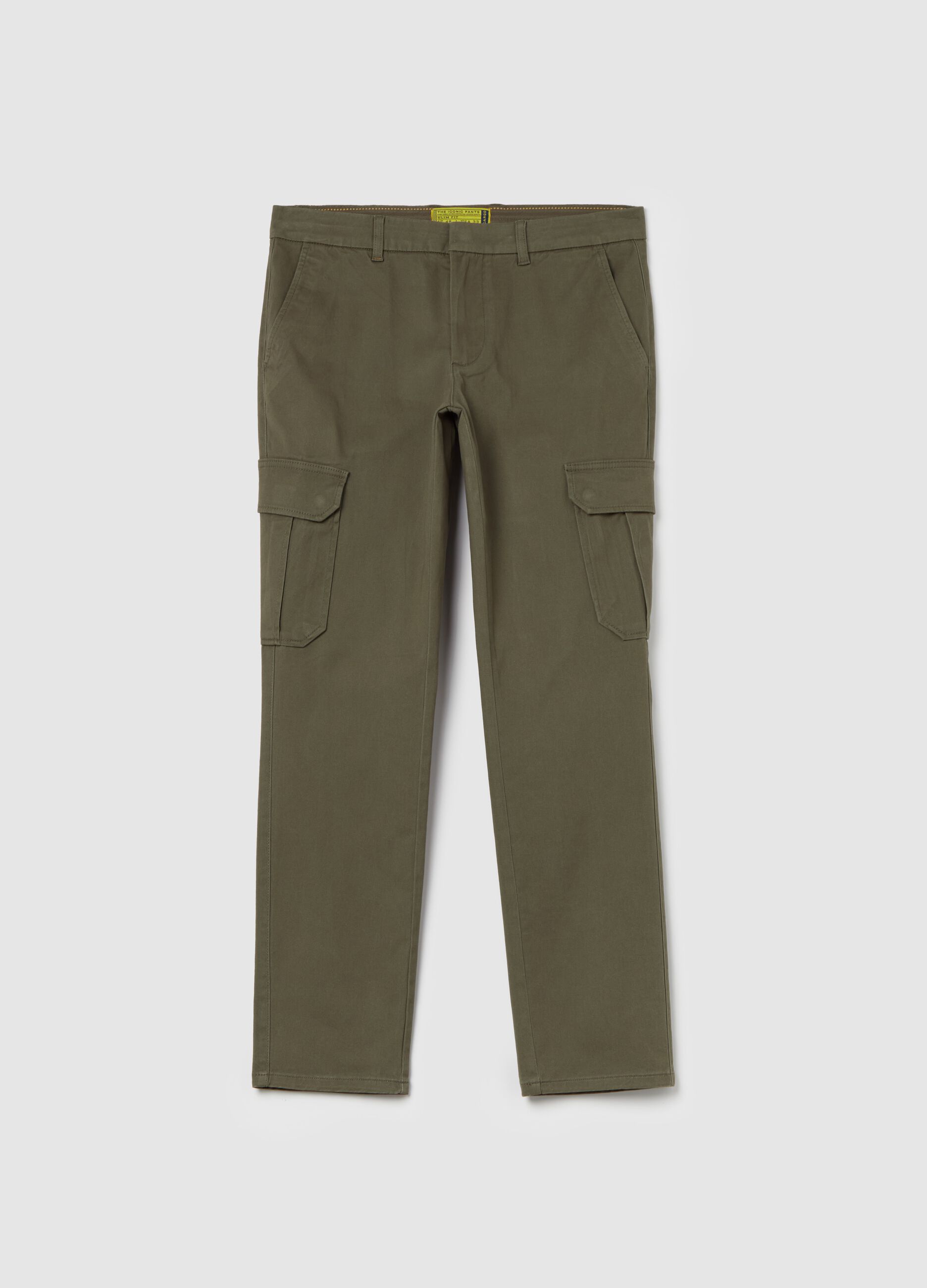 Slim-fit cargo trousers