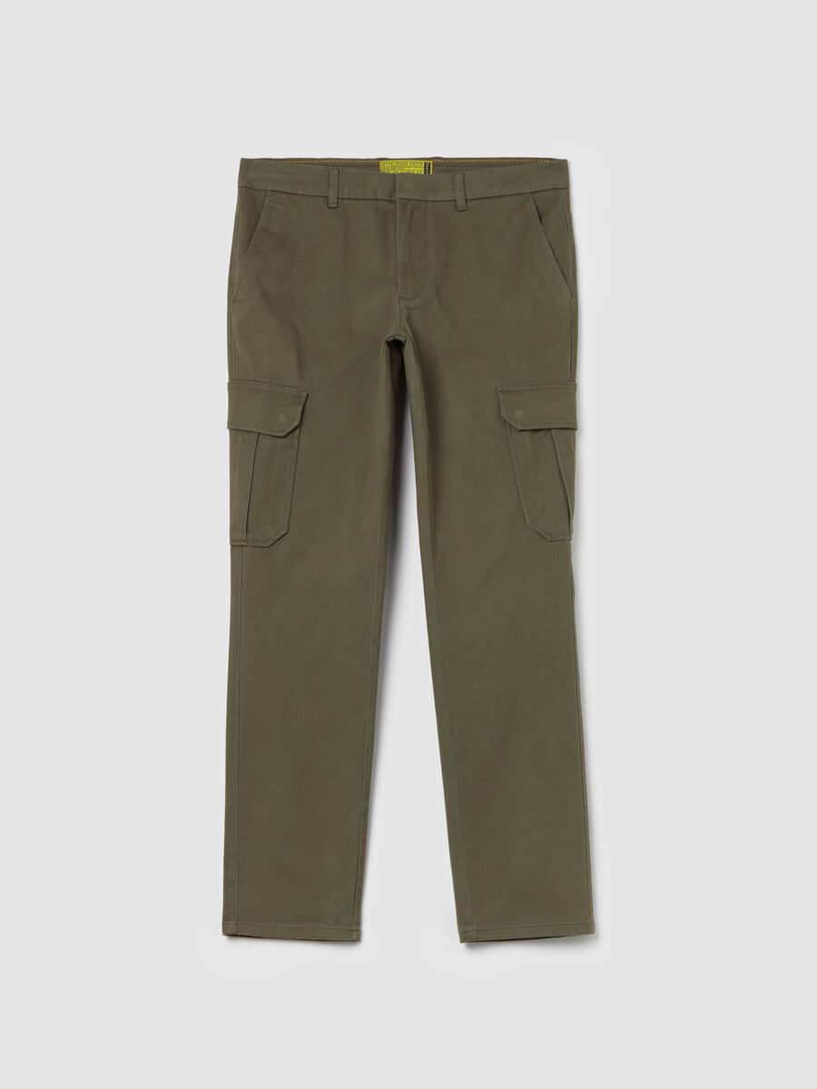 Slim-fit cargo trousers_4