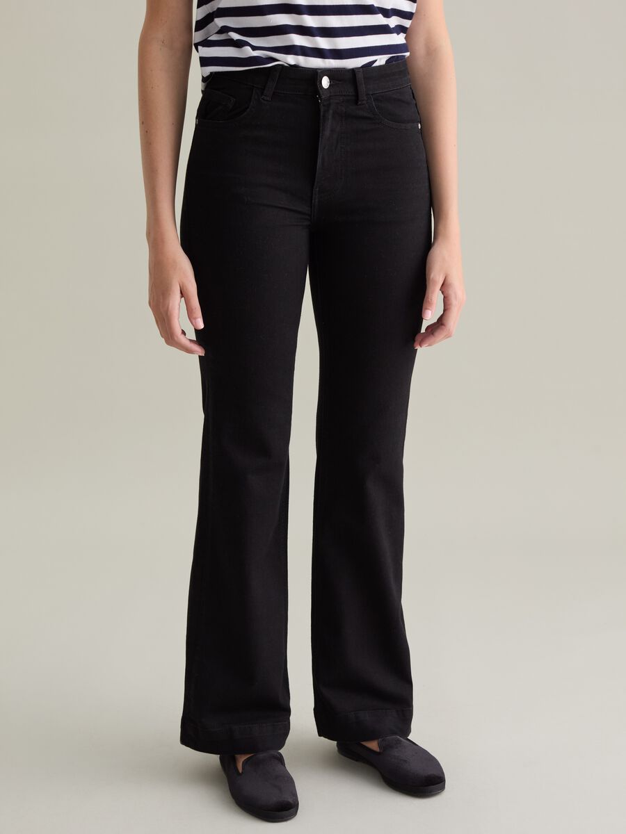 Bootcut-fit jeans with high waist_1