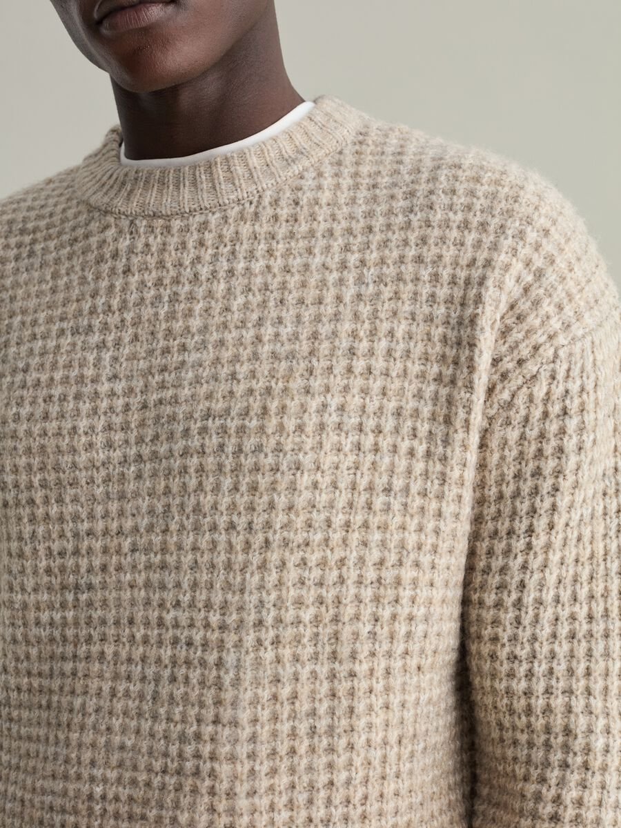 Pullover with waffle weave_2