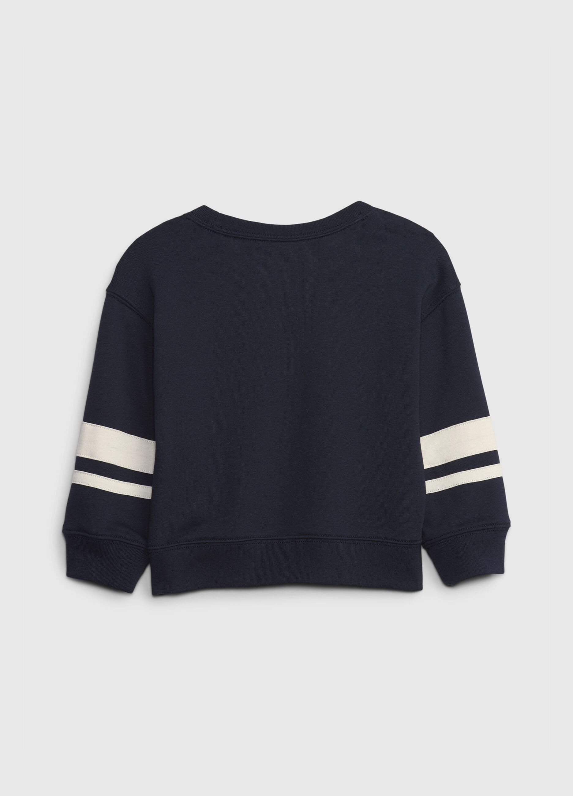 French terry sweatshirt with logo patch