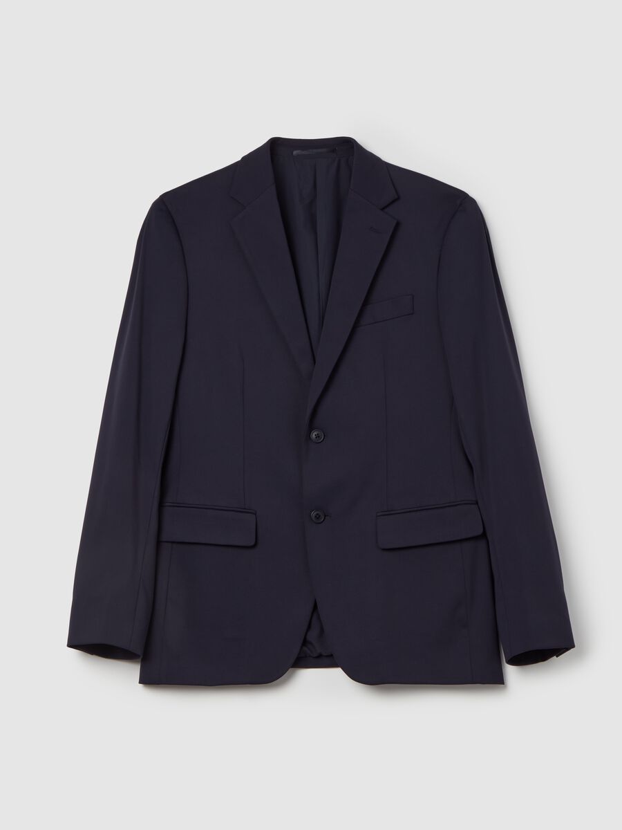 Blazer easy fit in tessuto tecnico Contemporary_4