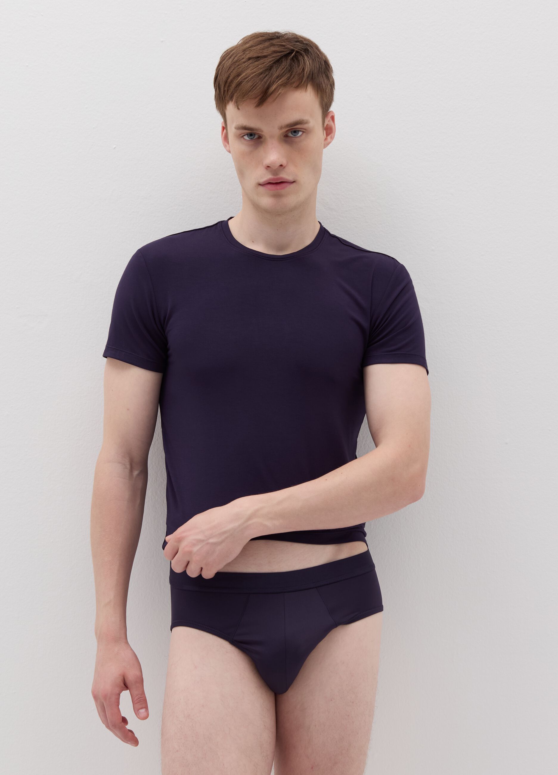 Briefs in stretch microfibre