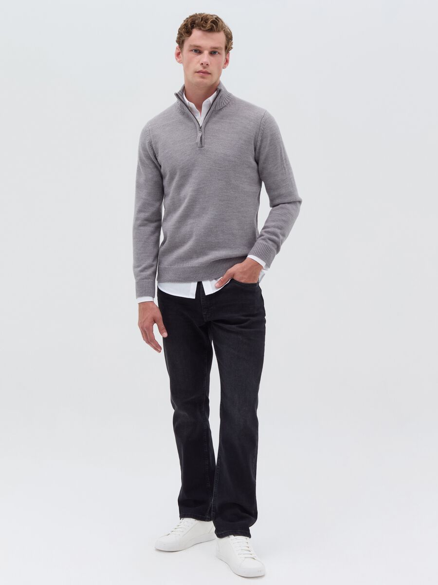 Pullover with half-zip neckline_0