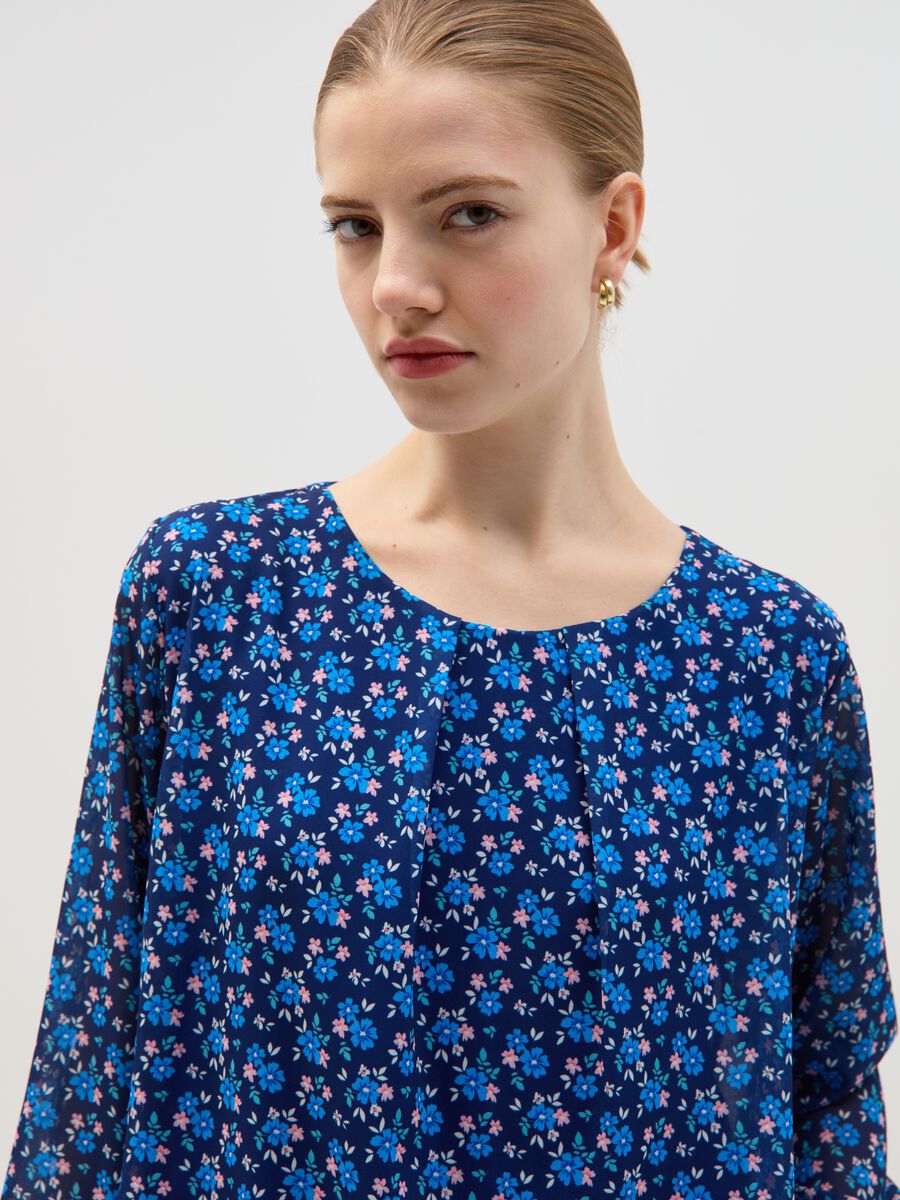 Blouse with small flowers print_0