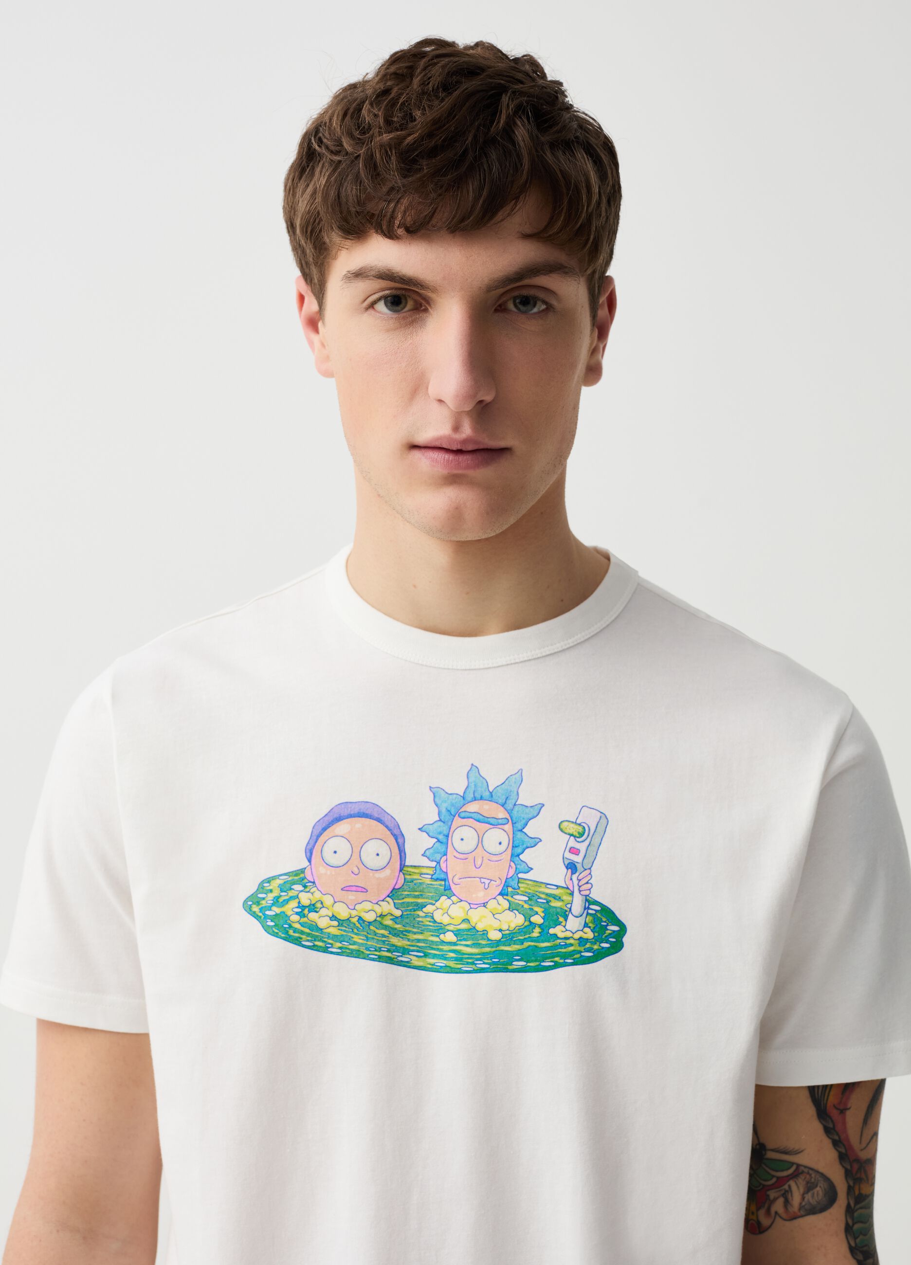 Ovs T-shirt con stampa Rick and Morty