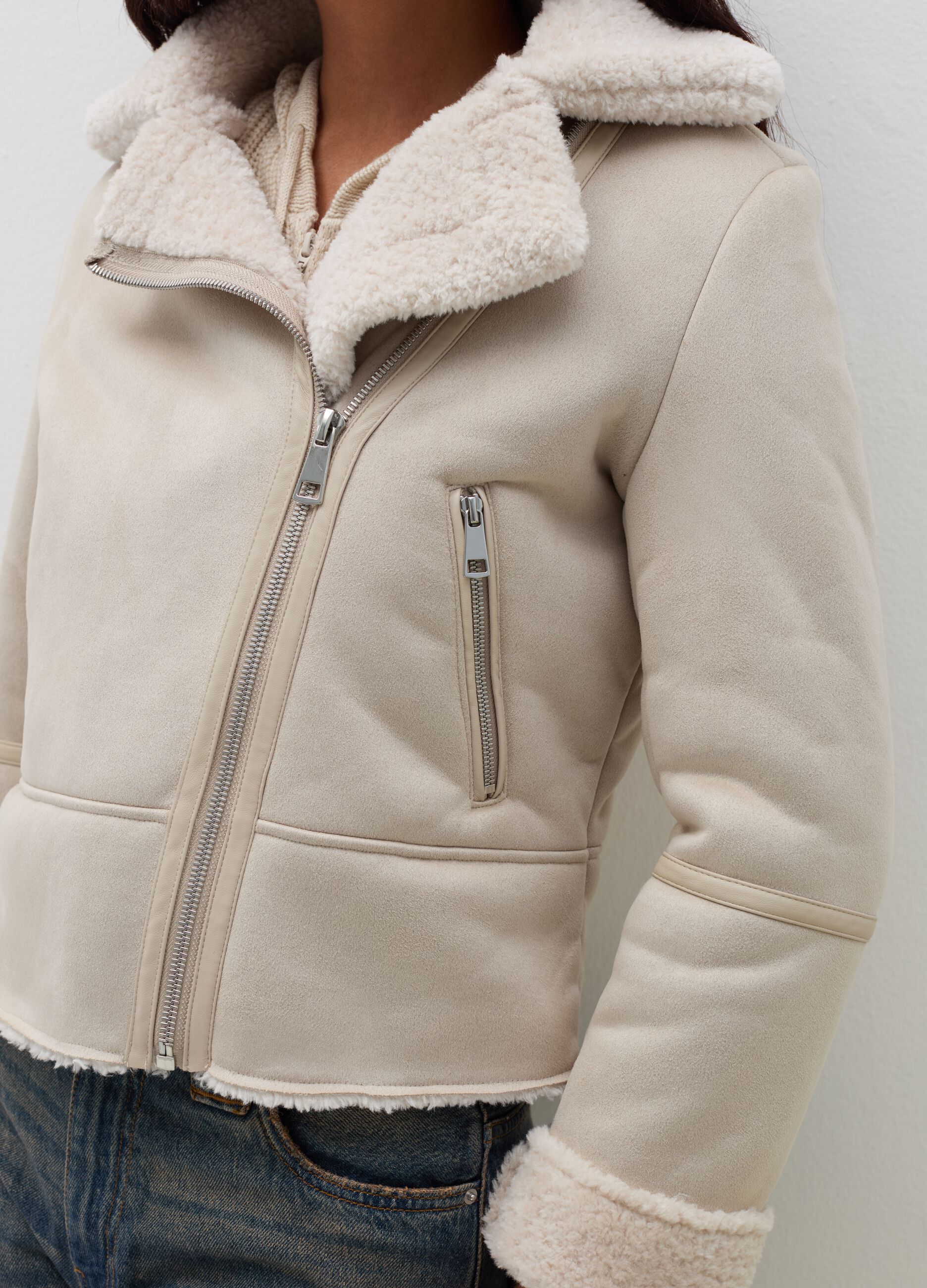 Sheepskin with sherpa lining