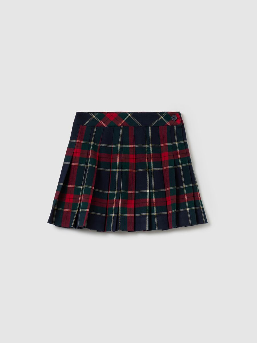 Pleated tartan miniskirt_3