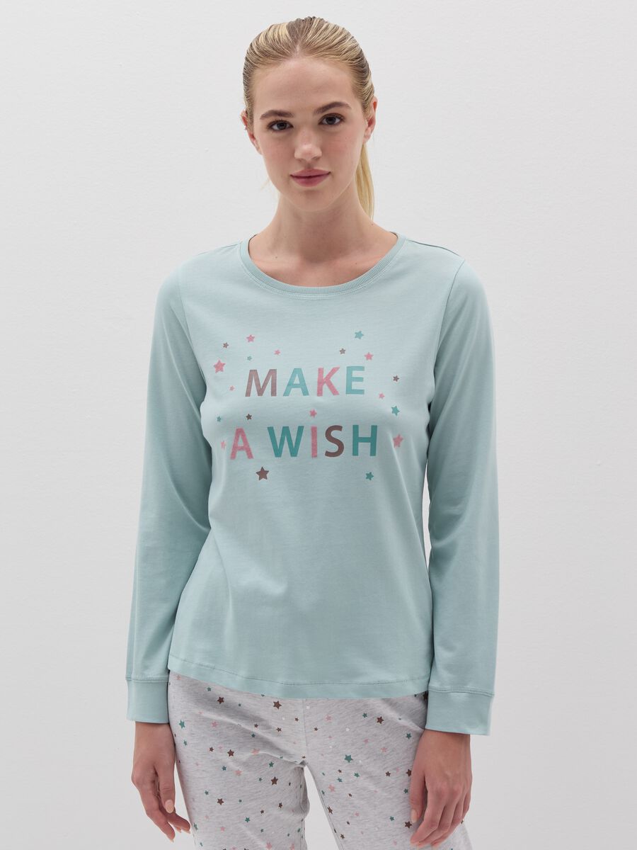 Long pyjamas with small stars print_1