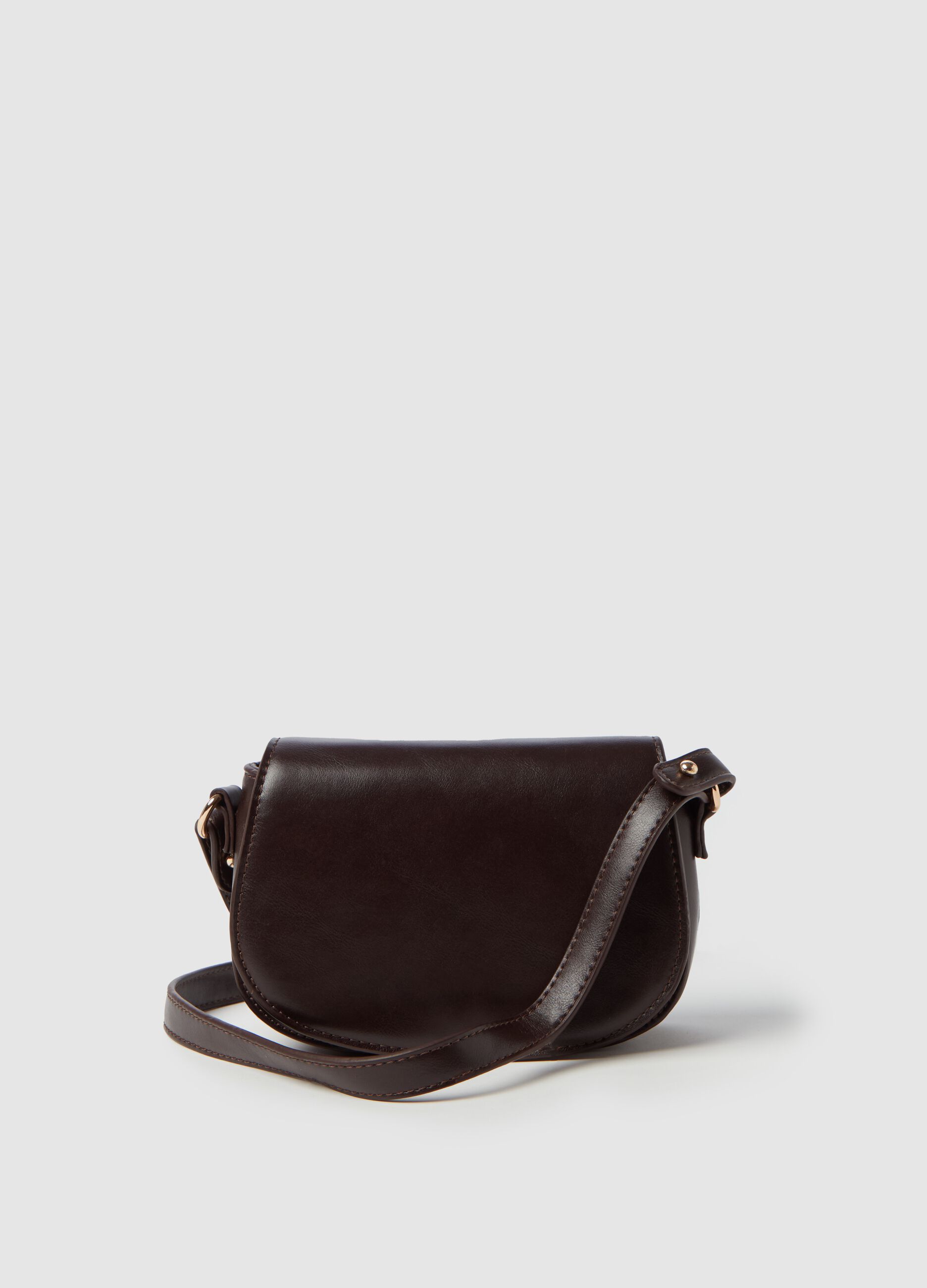 Rounded bag with shoulder strap