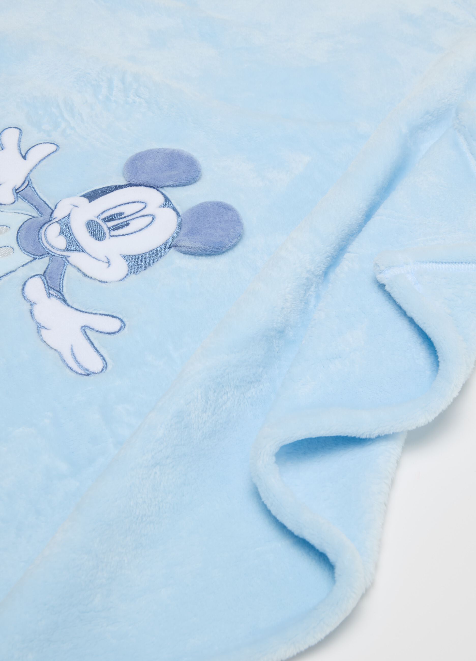 Coperta con stampa e ricamo Topolino