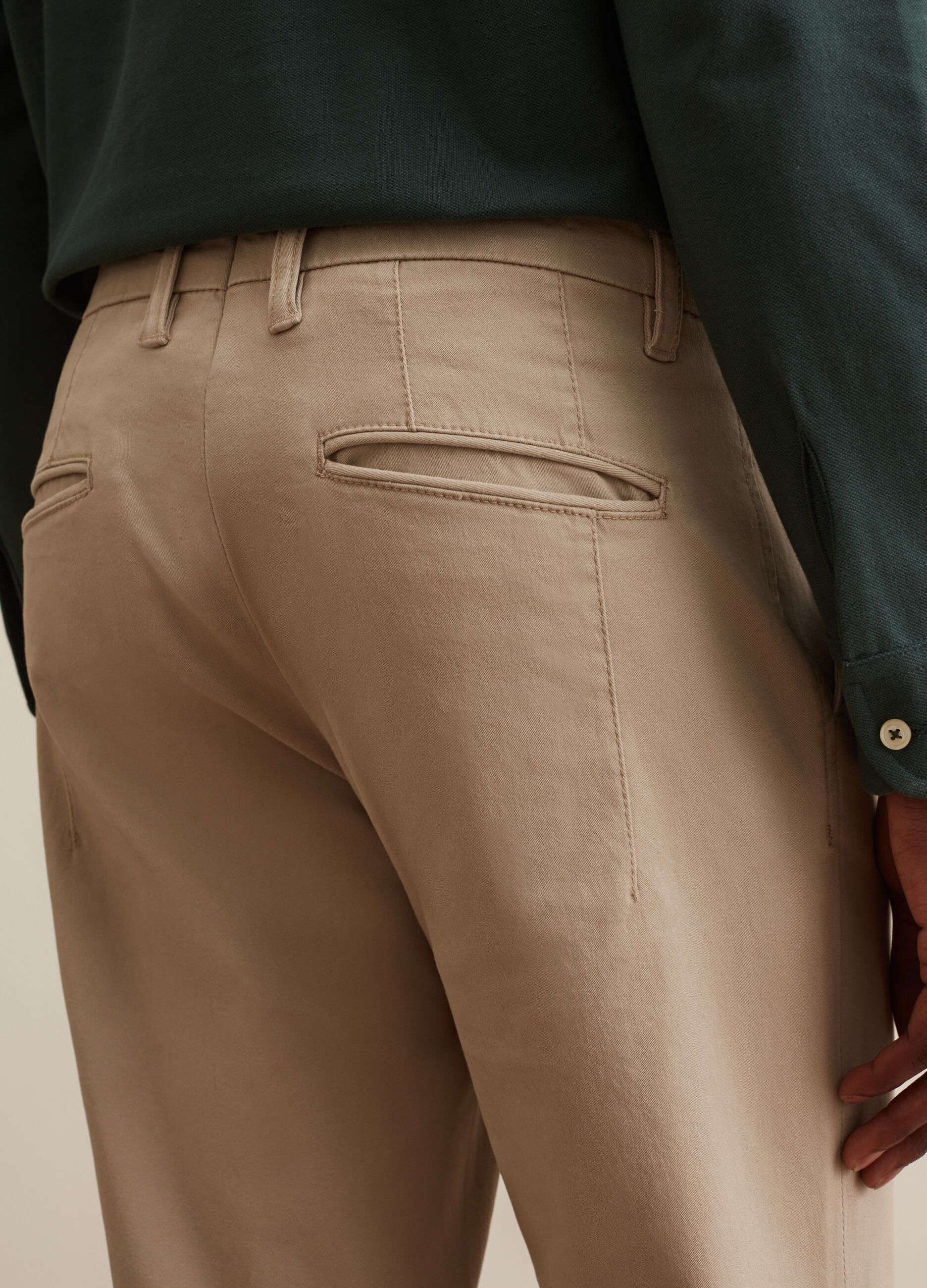 Stretch cotton chinos