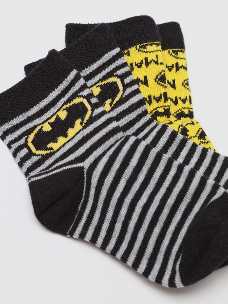 Three-pair pack socks in organic cotton with Batman design_2