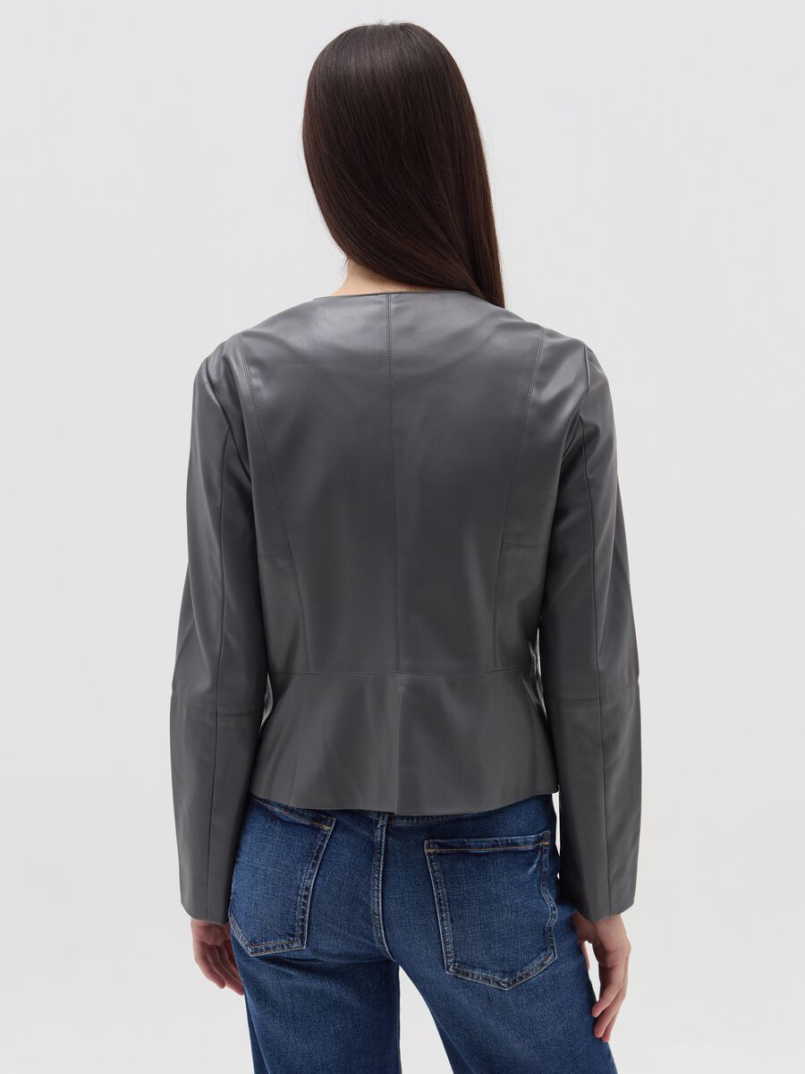 Biker jacket with shiny effect_2