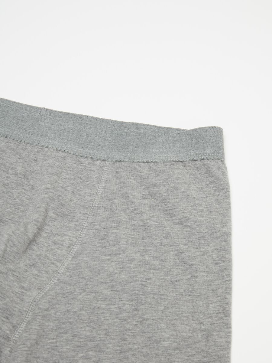 Stretch cotton boxers with external elastic_5