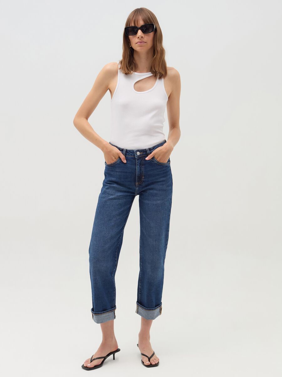 Straight-fit stretch jeans_0