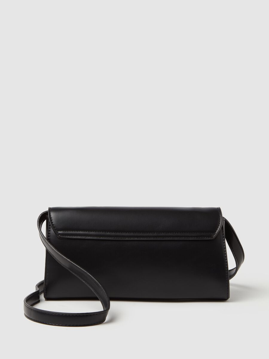 Contemporary baguette bag with shoulder strap_1