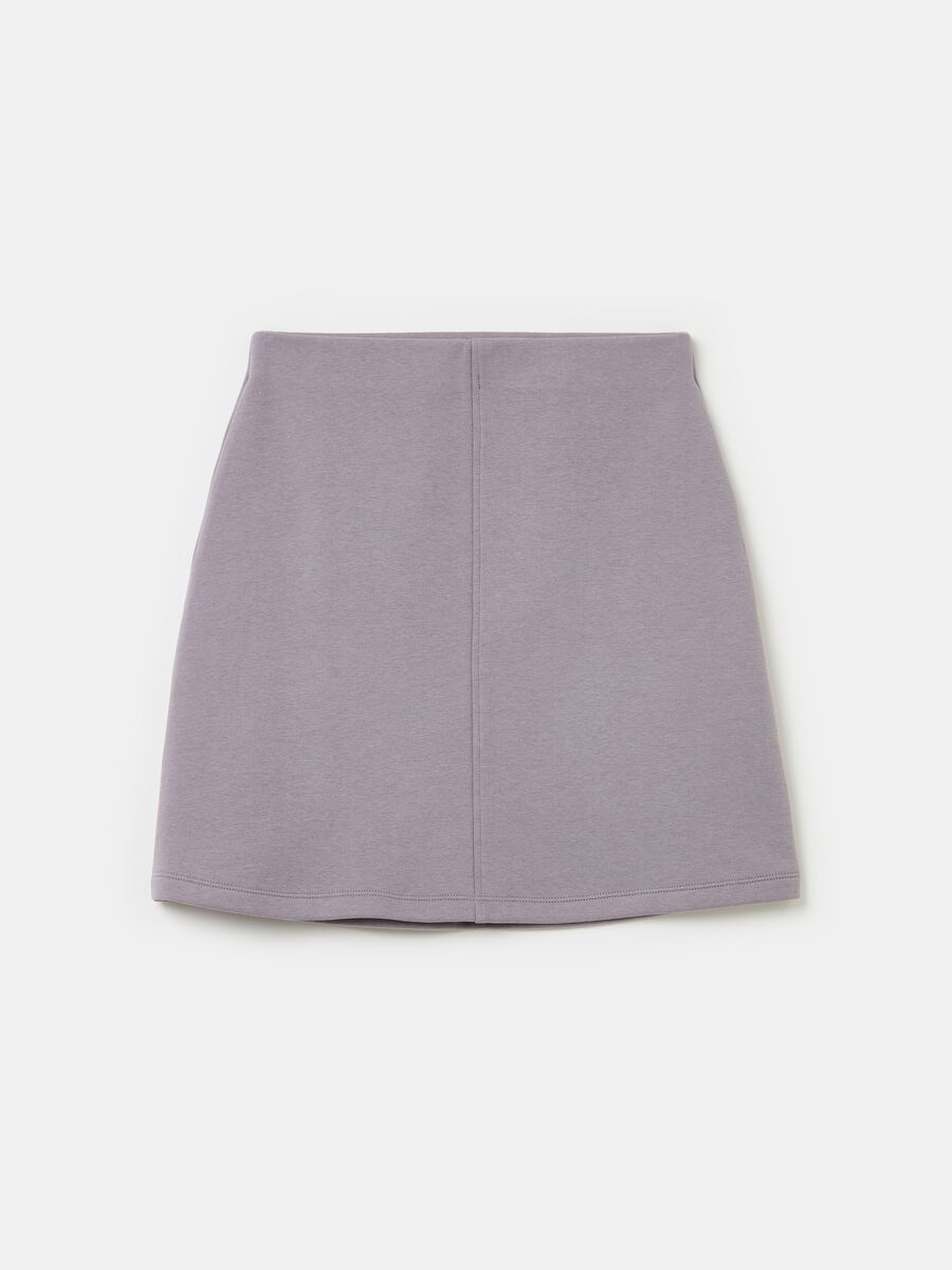 Essential high-rise miniskirt in fleece_4