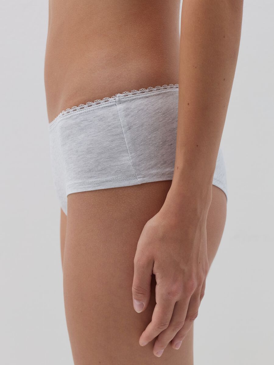 Three-pack knicker shorts in organic cotton and viscose_2