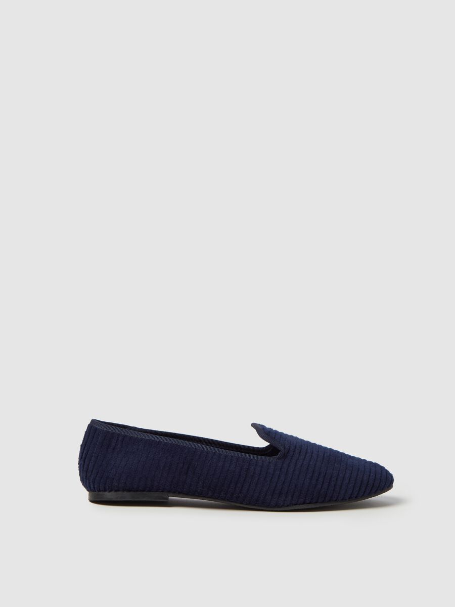 Corduroy slipper shoes_0