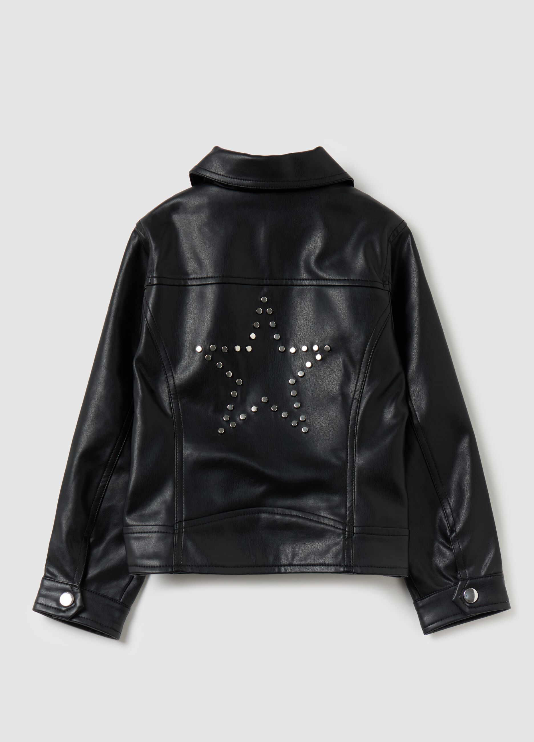 Biker jacket with studs