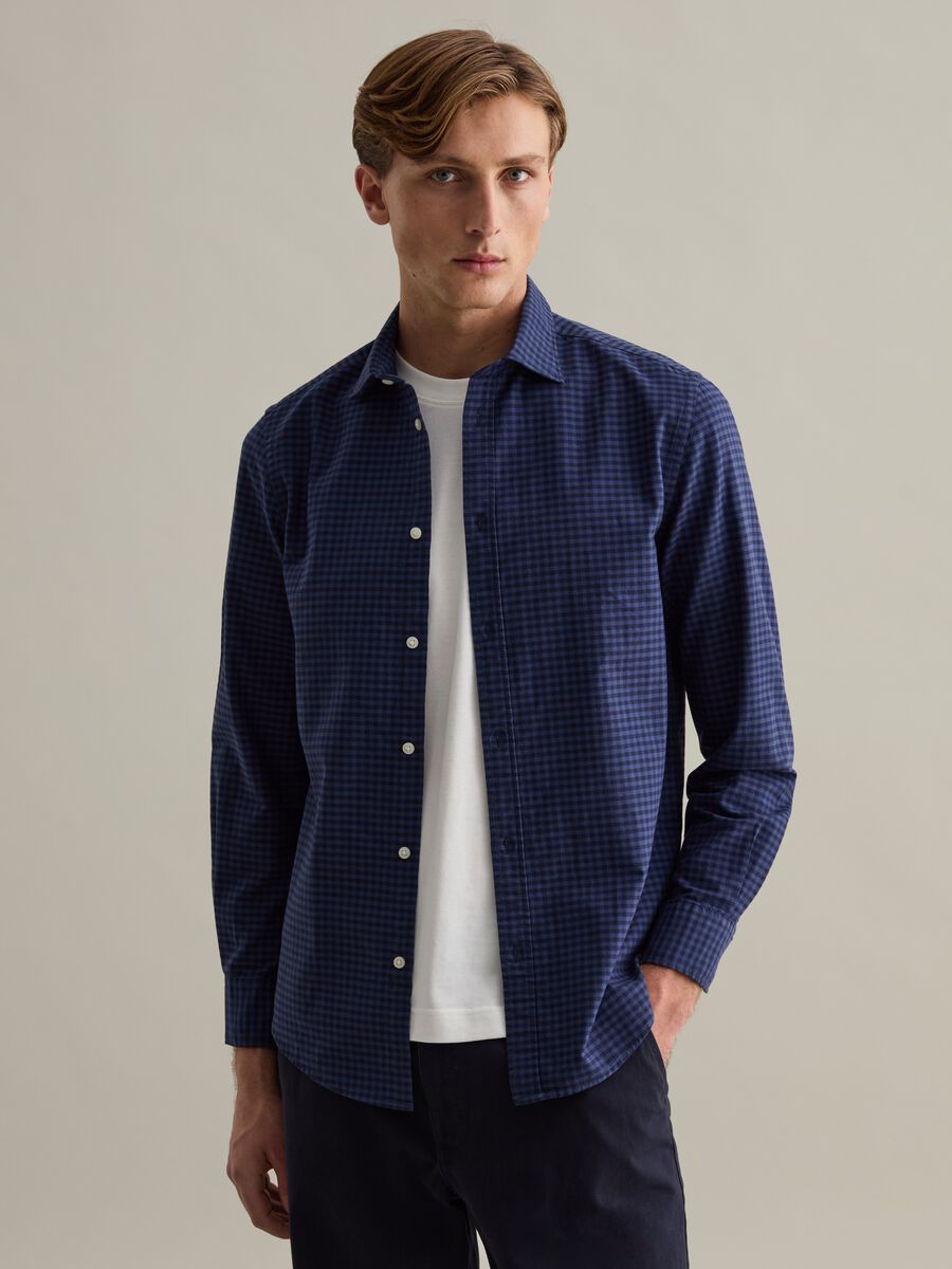 Check shirt in Oxford cotton_1