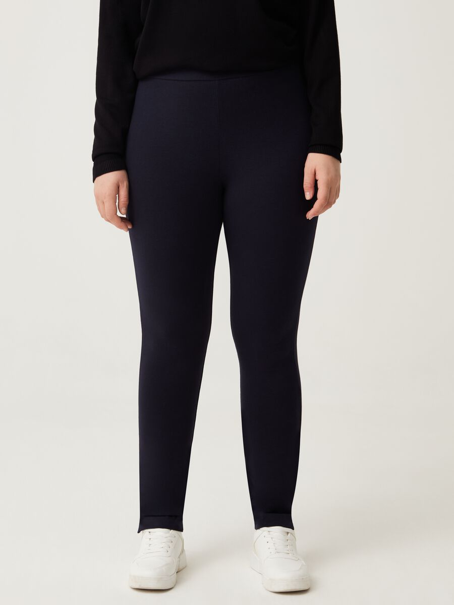 MYA Curvy stretch leggings with high waist_1