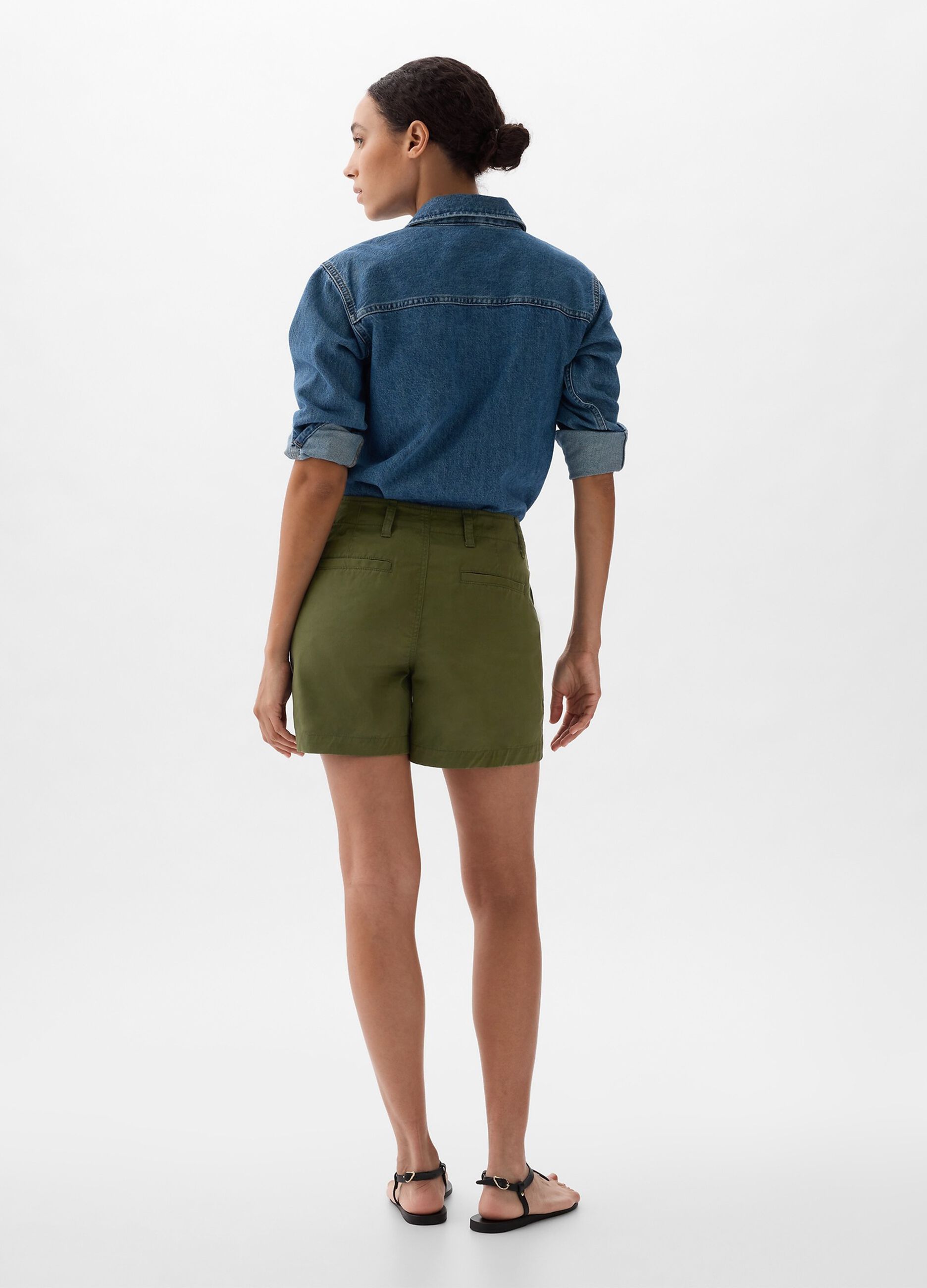 Chino shorts in stretch cotton