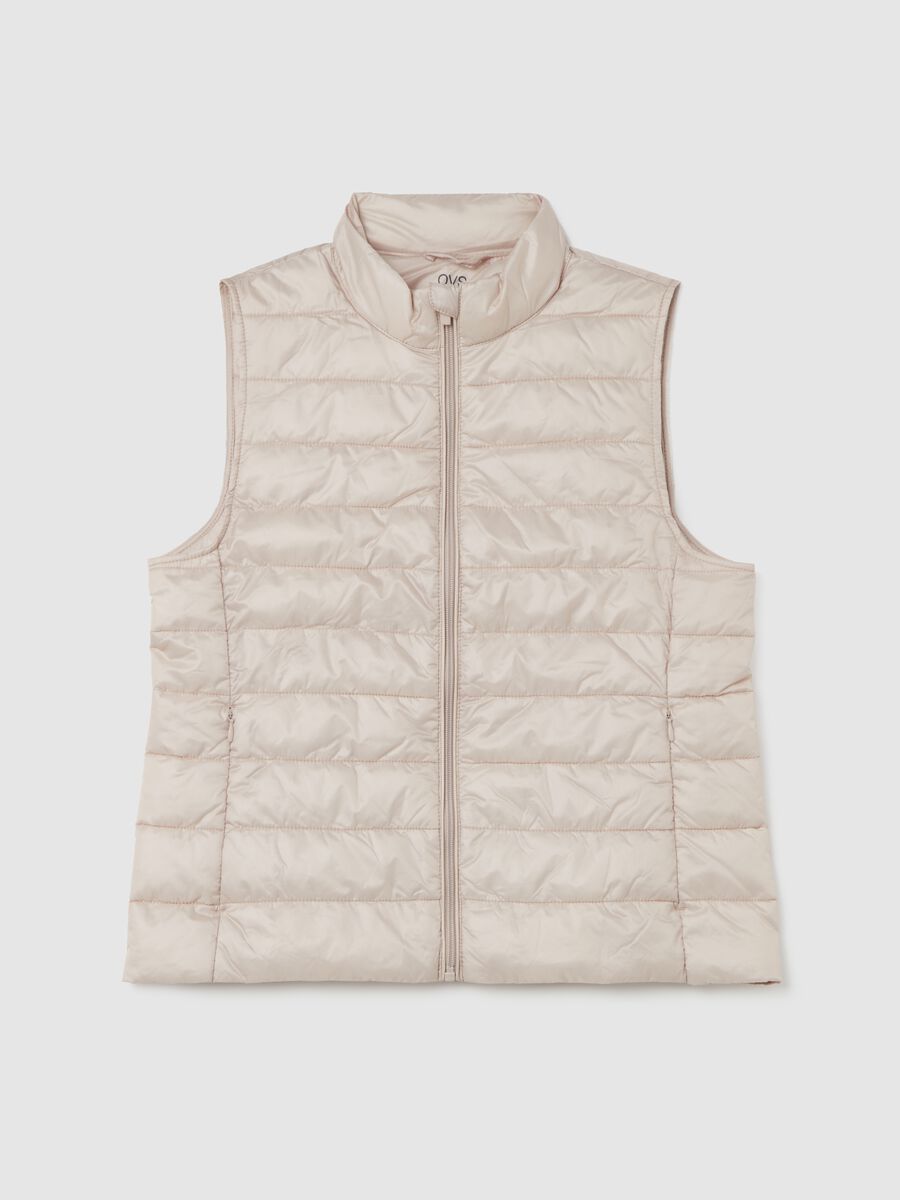 Ultralight gilet with high neck_4