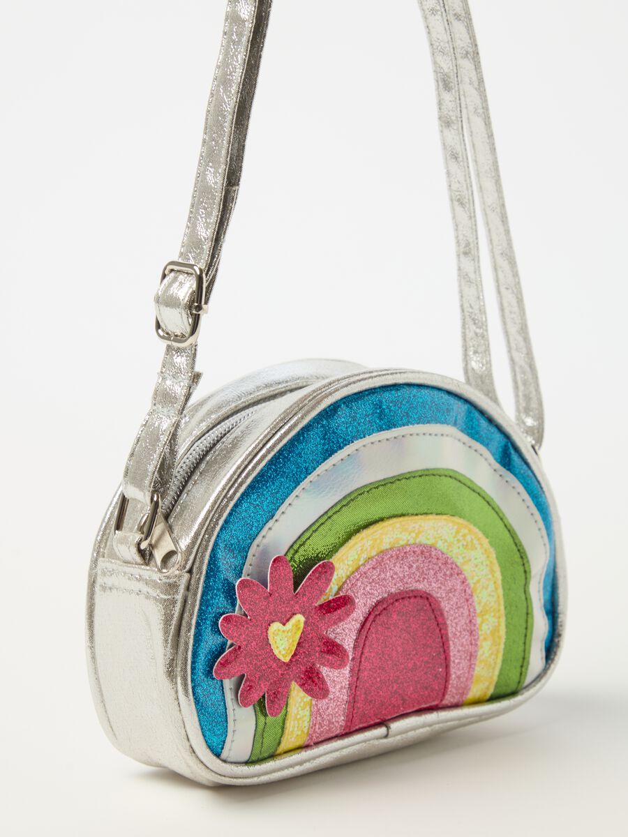 Bag with glitter rainbow pattern_1