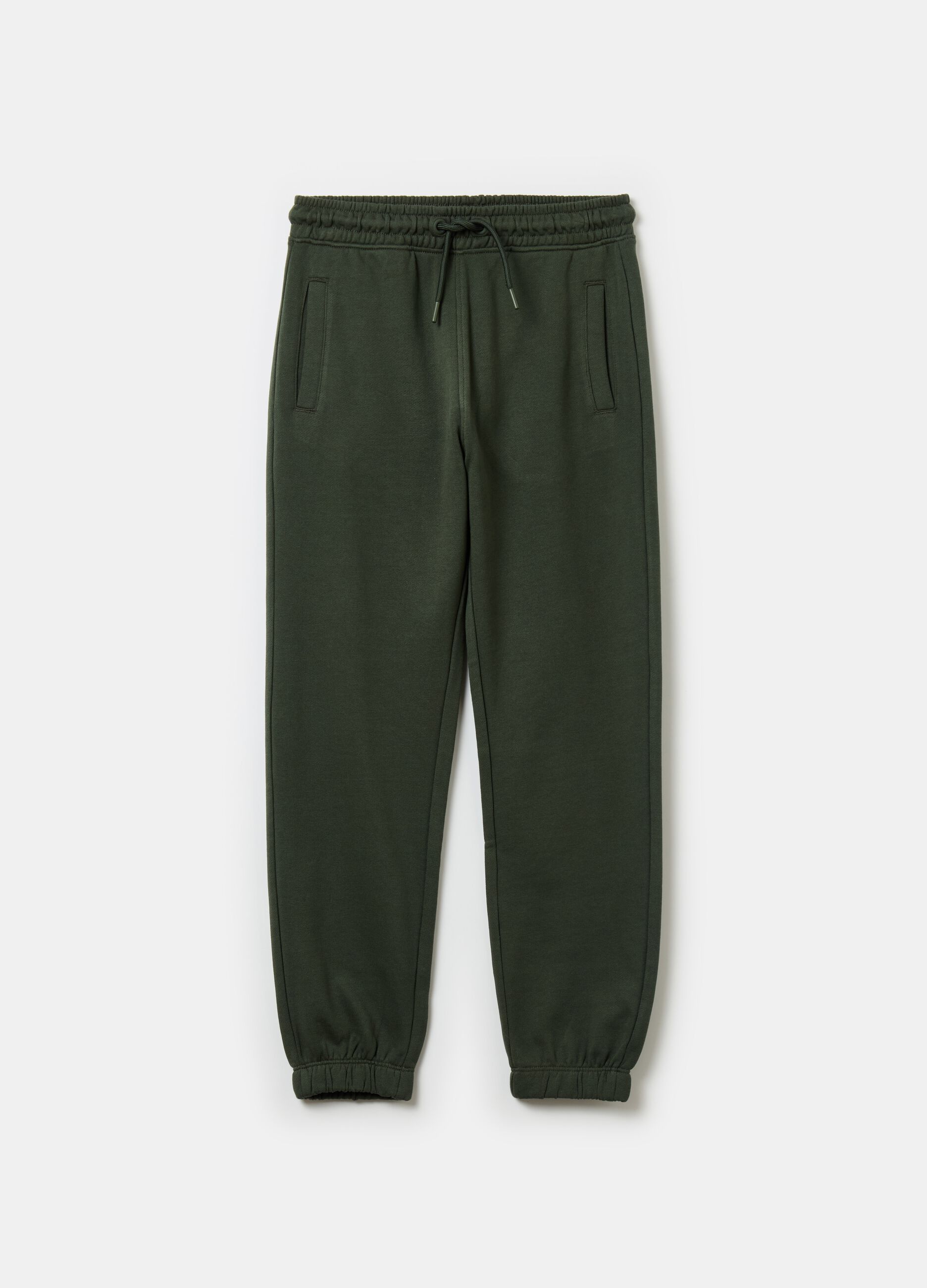 Essential joggers in organic cotton with drawstring