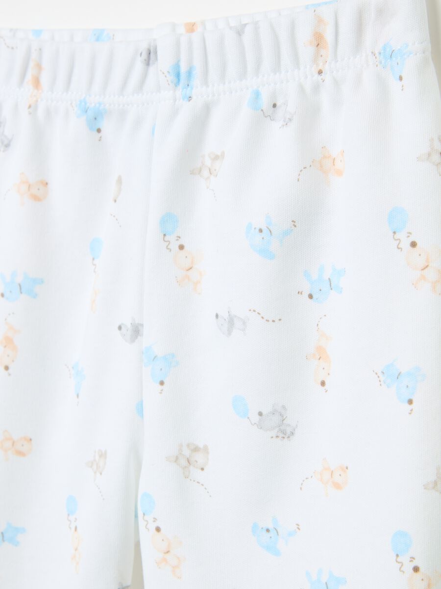 Two-pack baby leggings in organic cotton with print_2